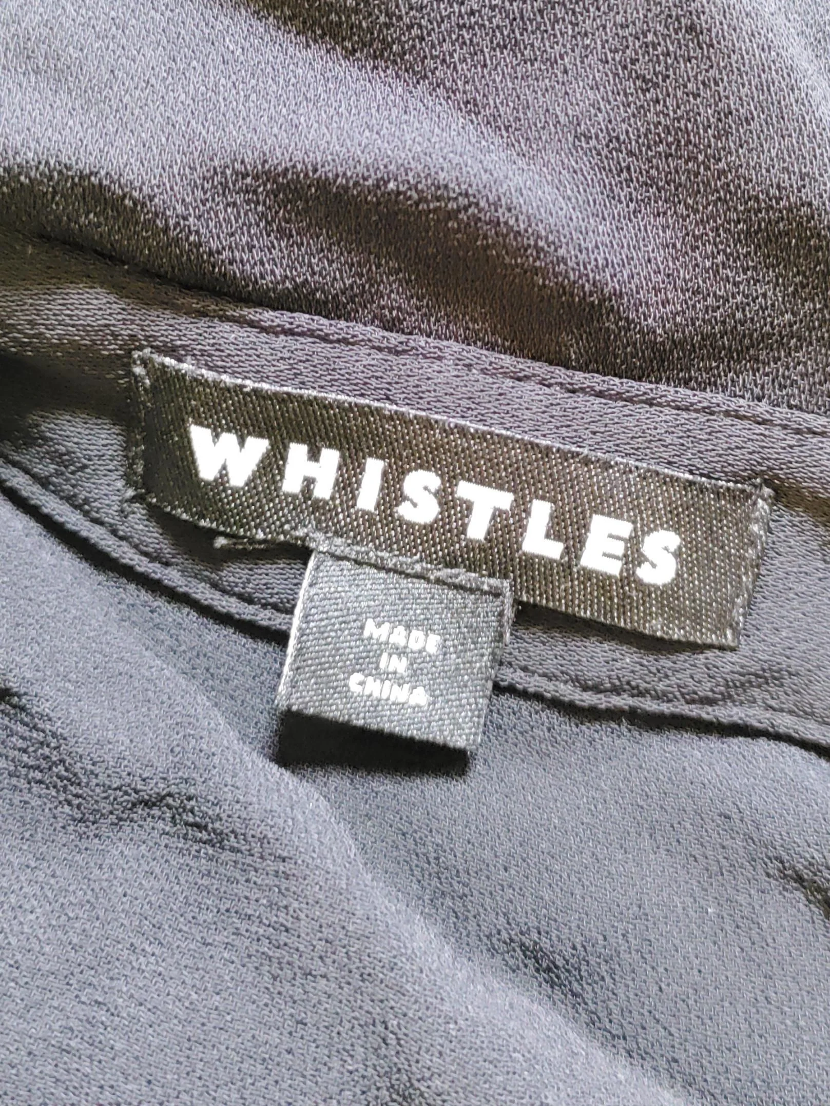 Whistles Shirt Midi Dress UK10 in Black - Image 5
