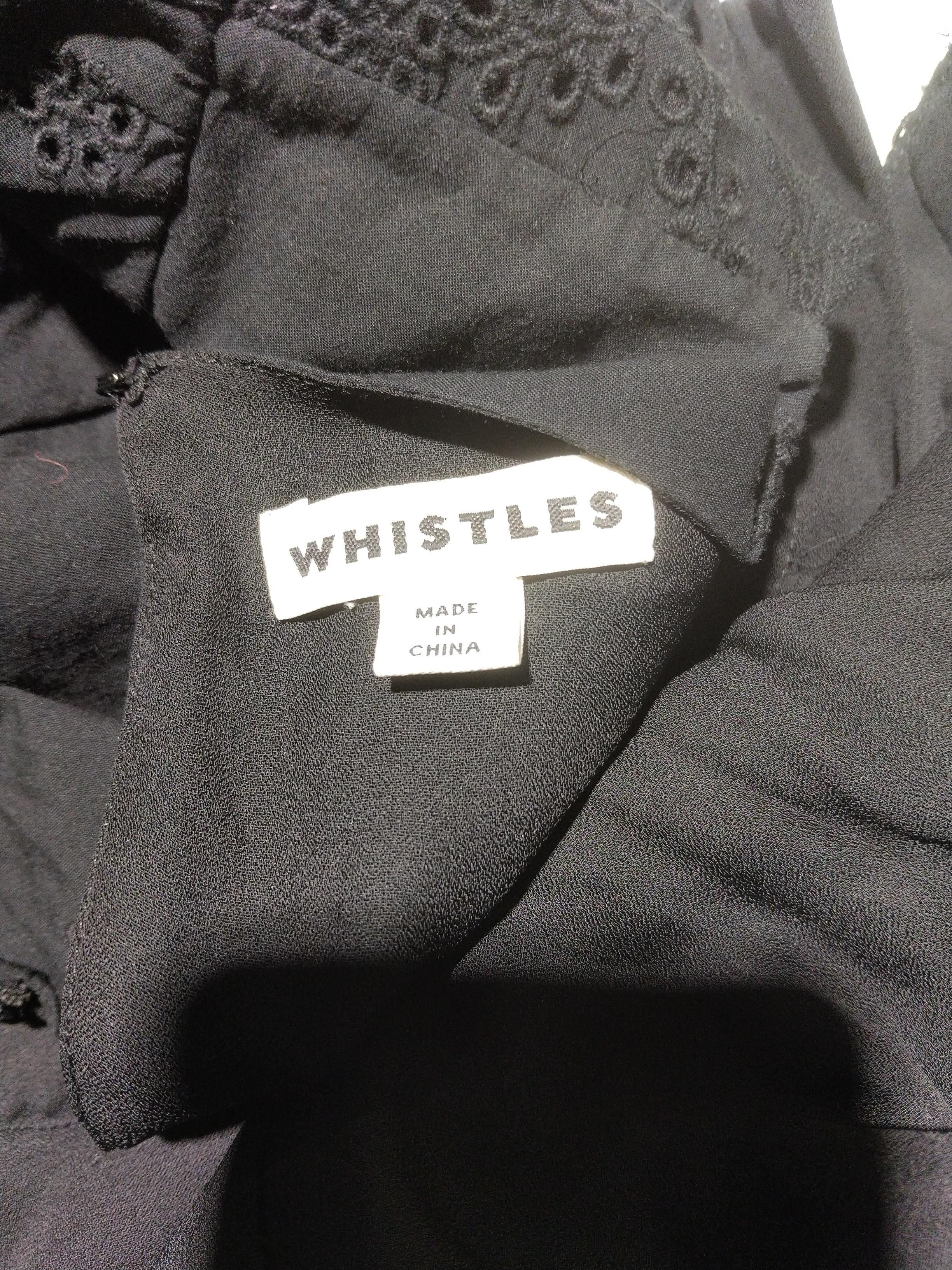 Whistles Shirt Midi Dress UK10 in Black - Image 5