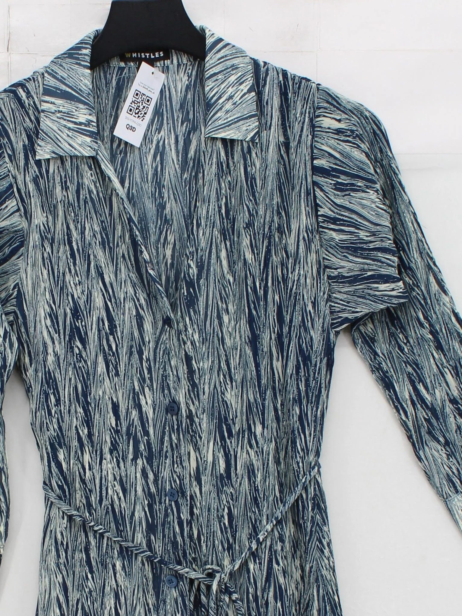 Whistles Shirt Midi Dress UK10 in Multi - Image 3