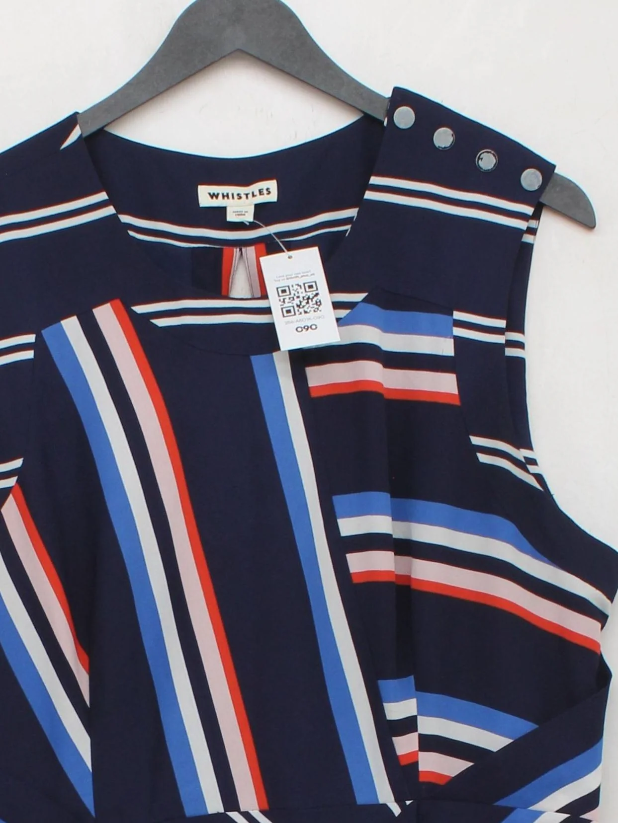 Whistles Shirt Midi Dress UK10 in Multi - Image 3