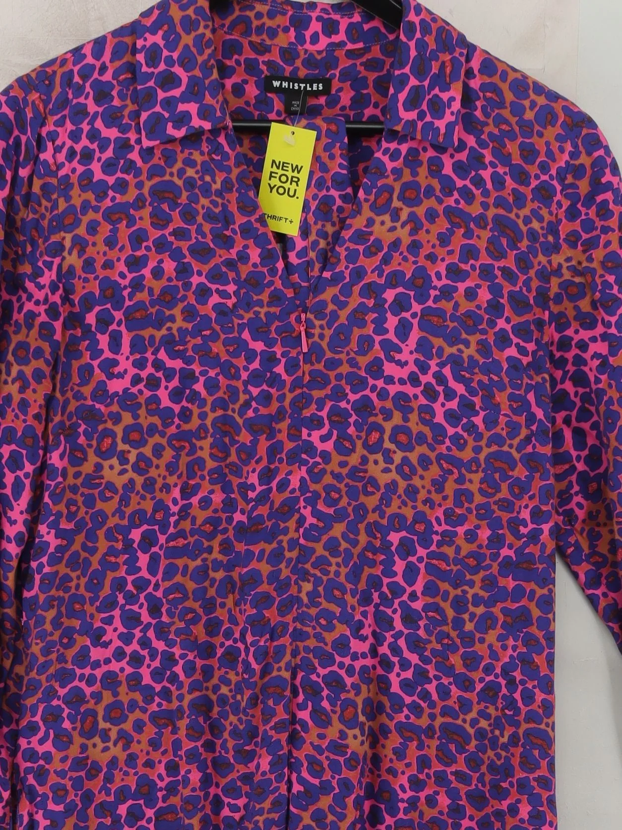 Whistles Shirt Midi Dress UK10 in Multi - Image 3
