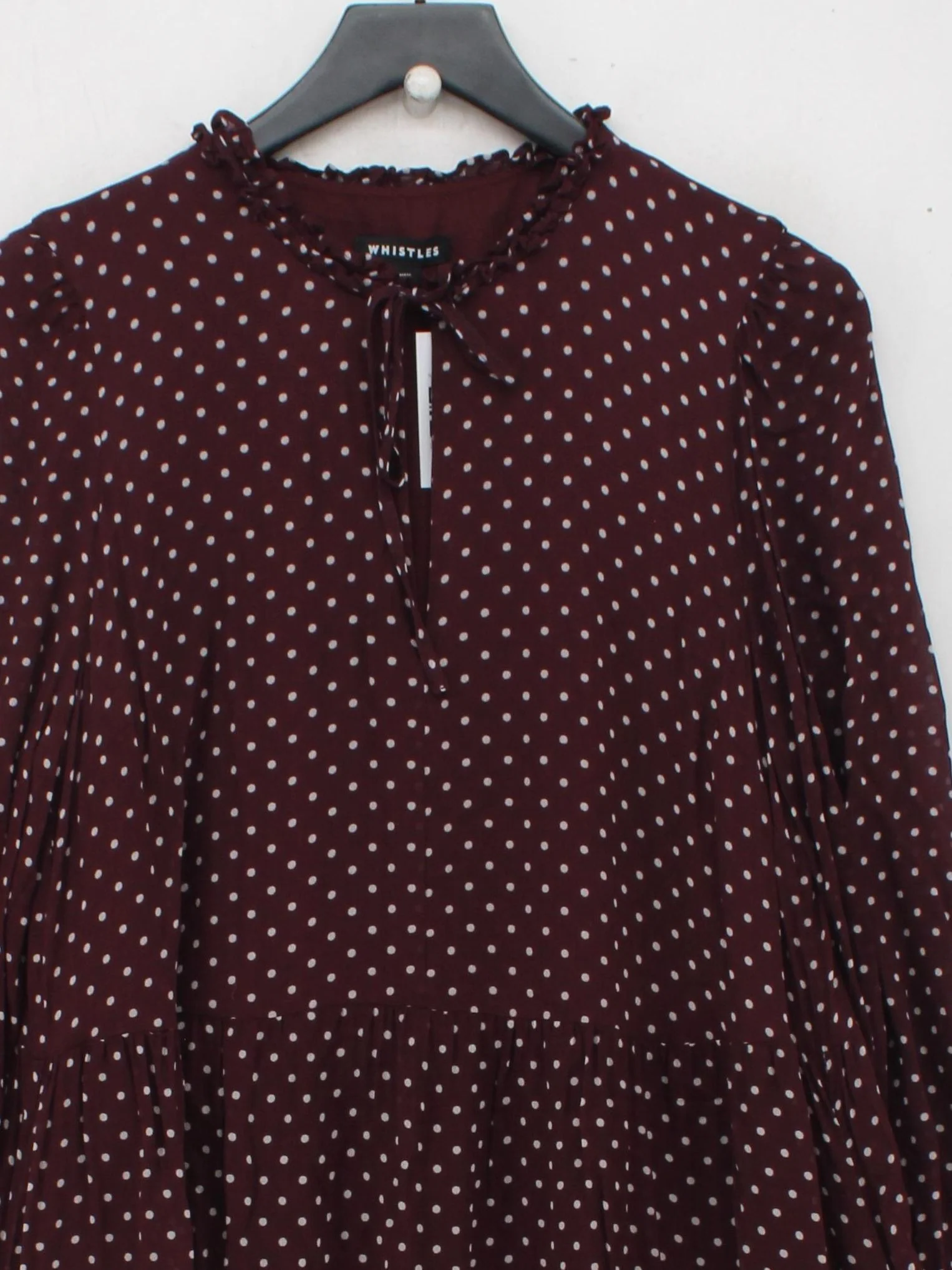 Whistles Shirt Midi Dress UK16 in Red - Image 3