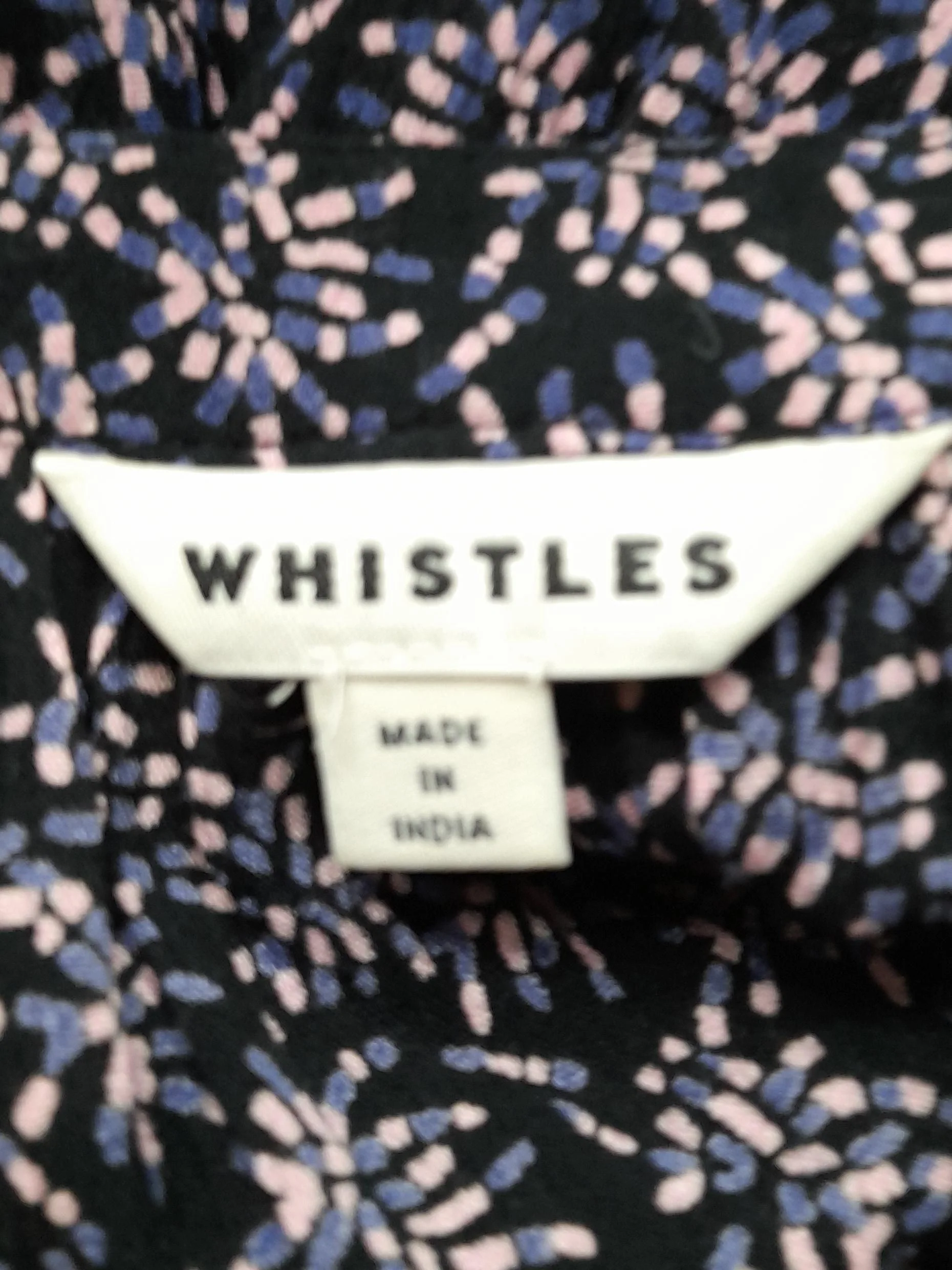 Whistles Shirt Midi Dress UK8 in Black - Image 5