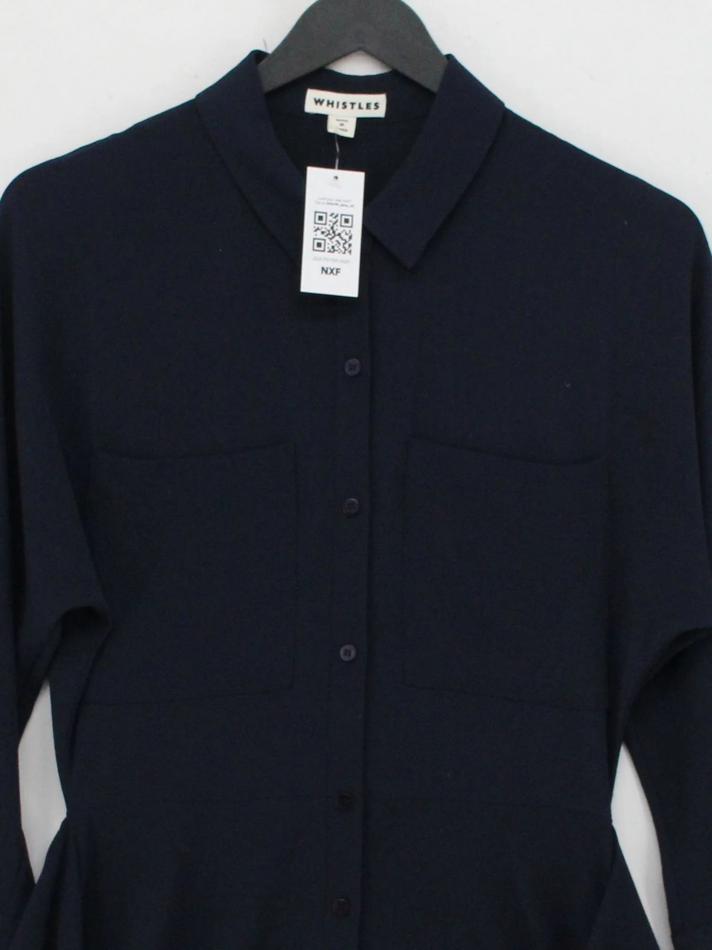 Whistles Shirt Midi Dress UK8 in Blue - Image 3