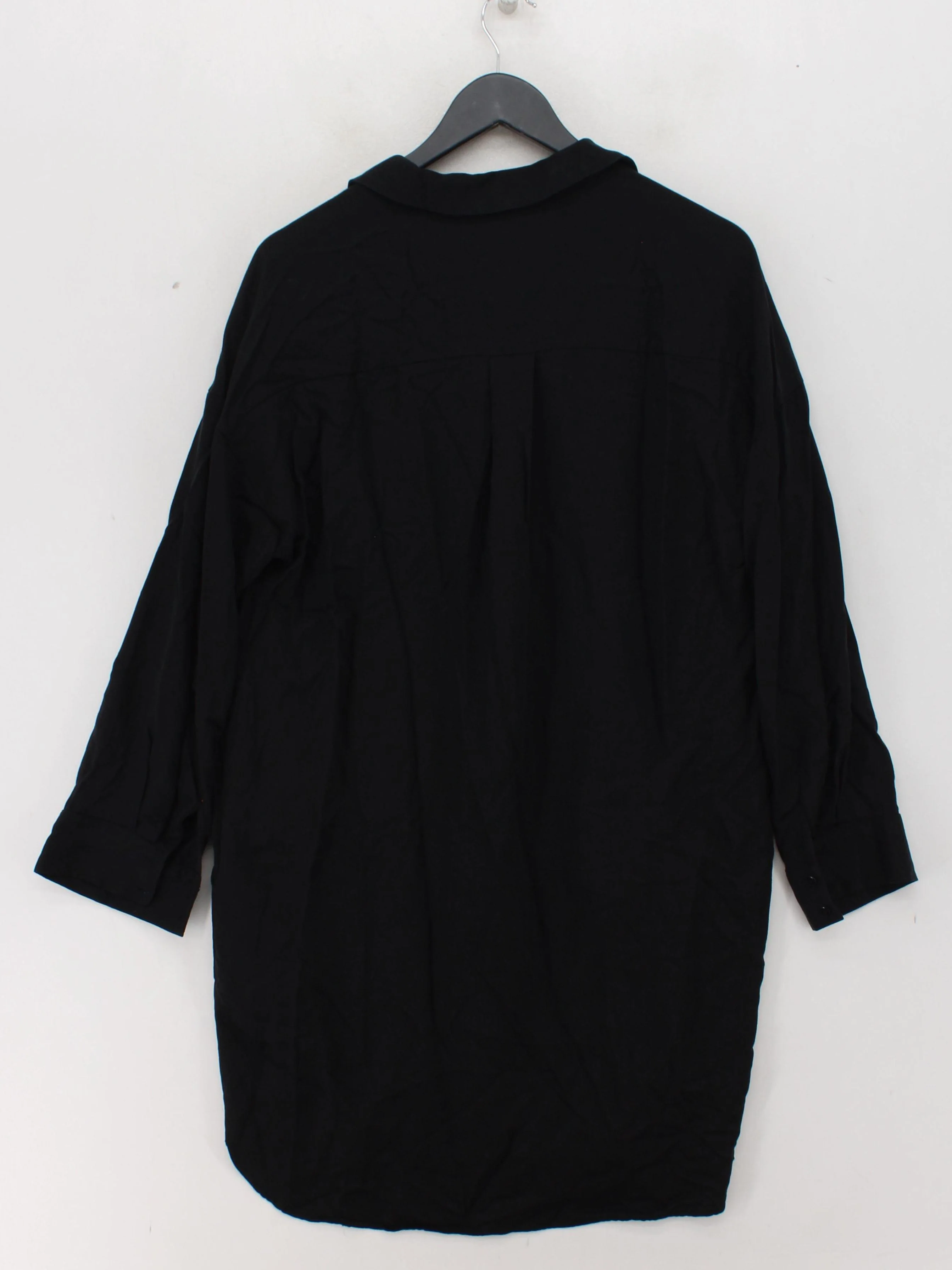 Whistles Shirt Mini Dress M in Black - Image 2