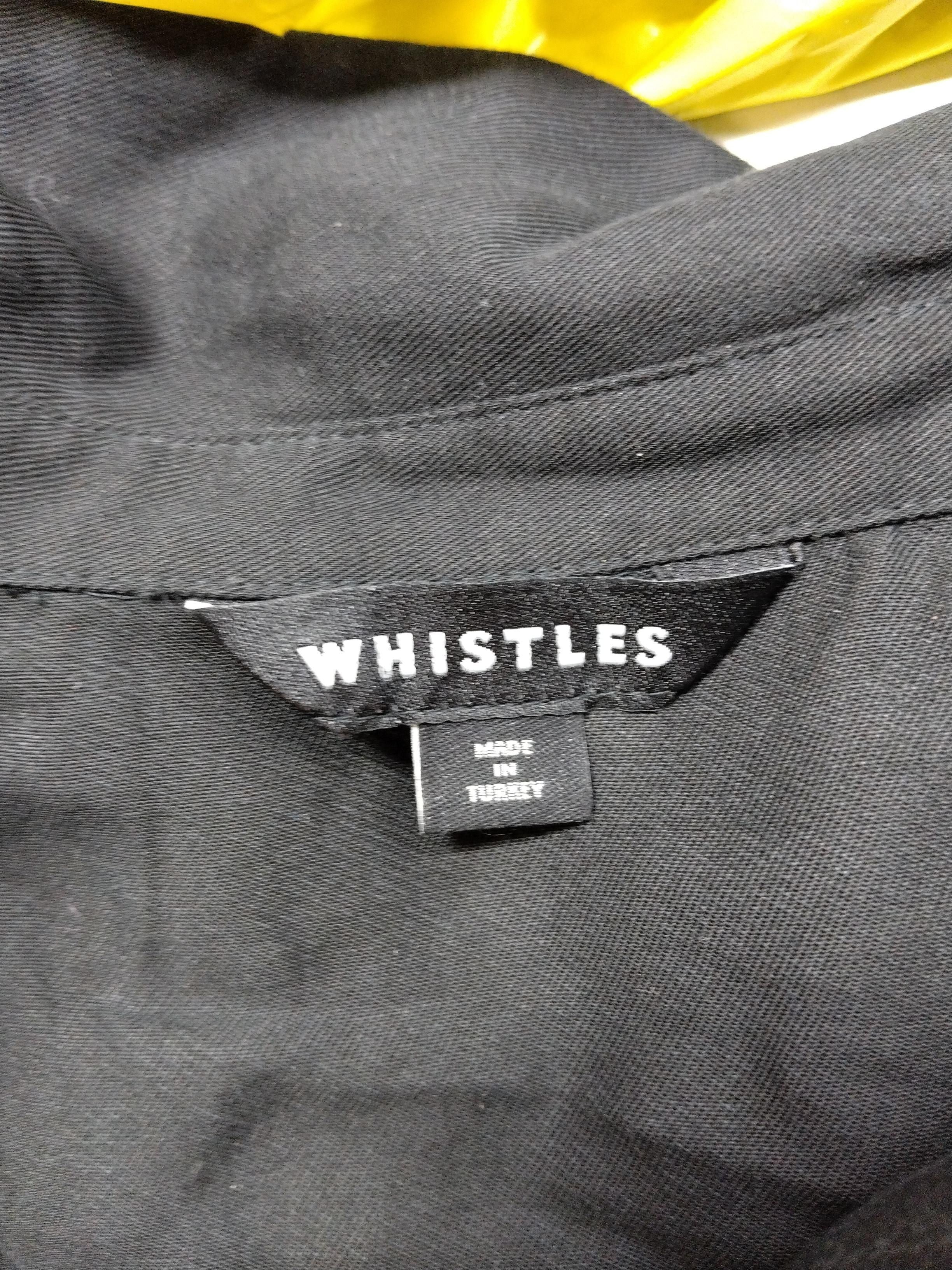 Whistles Shirt Mini Dress M in Black - Image 5