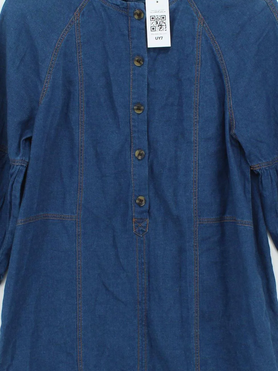 Whistles Shirt Mini Dress UK10 in Blue - Image 3