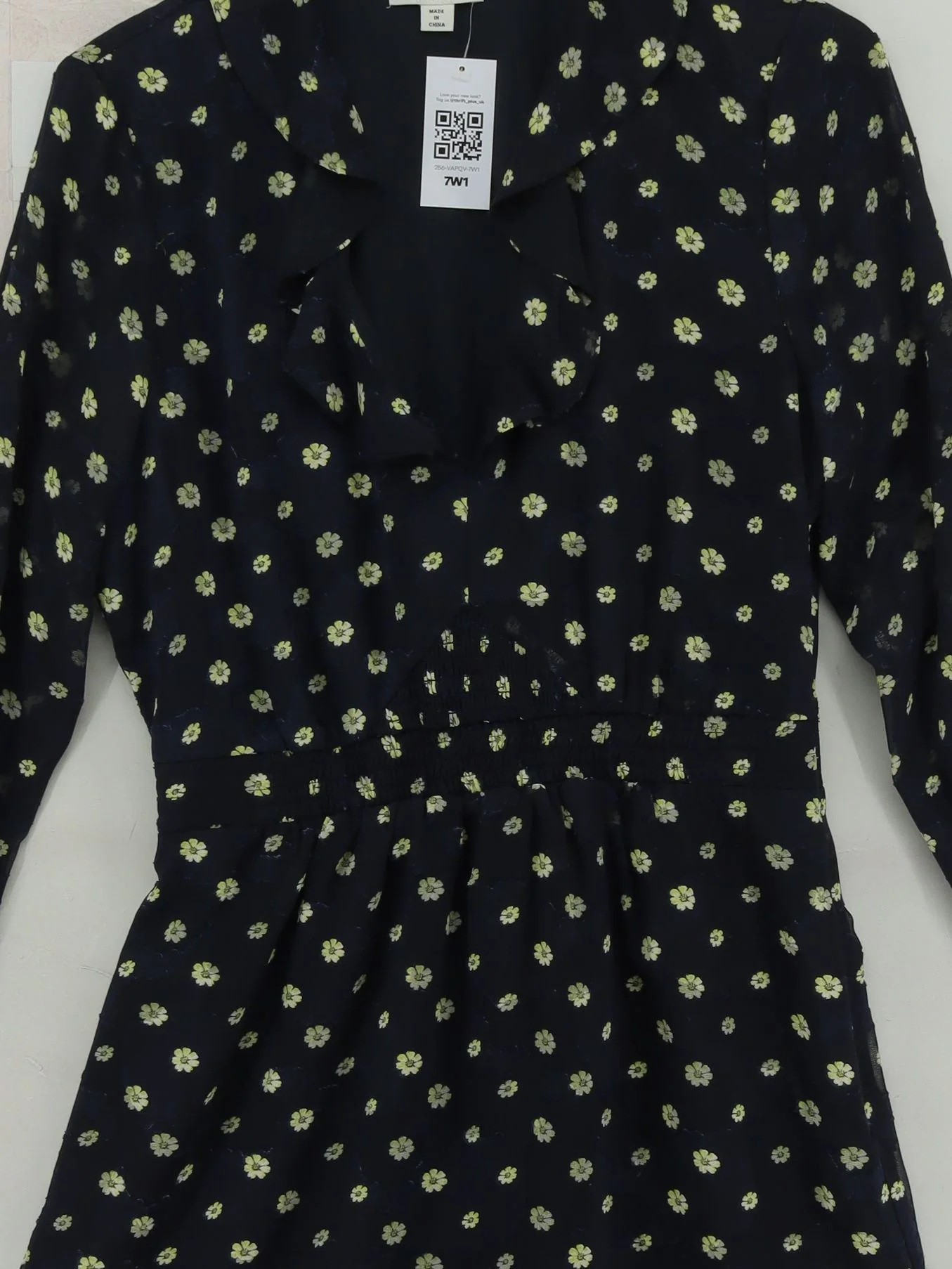 Whistles Shirt Mini Dress UK12 in Black - Image 3