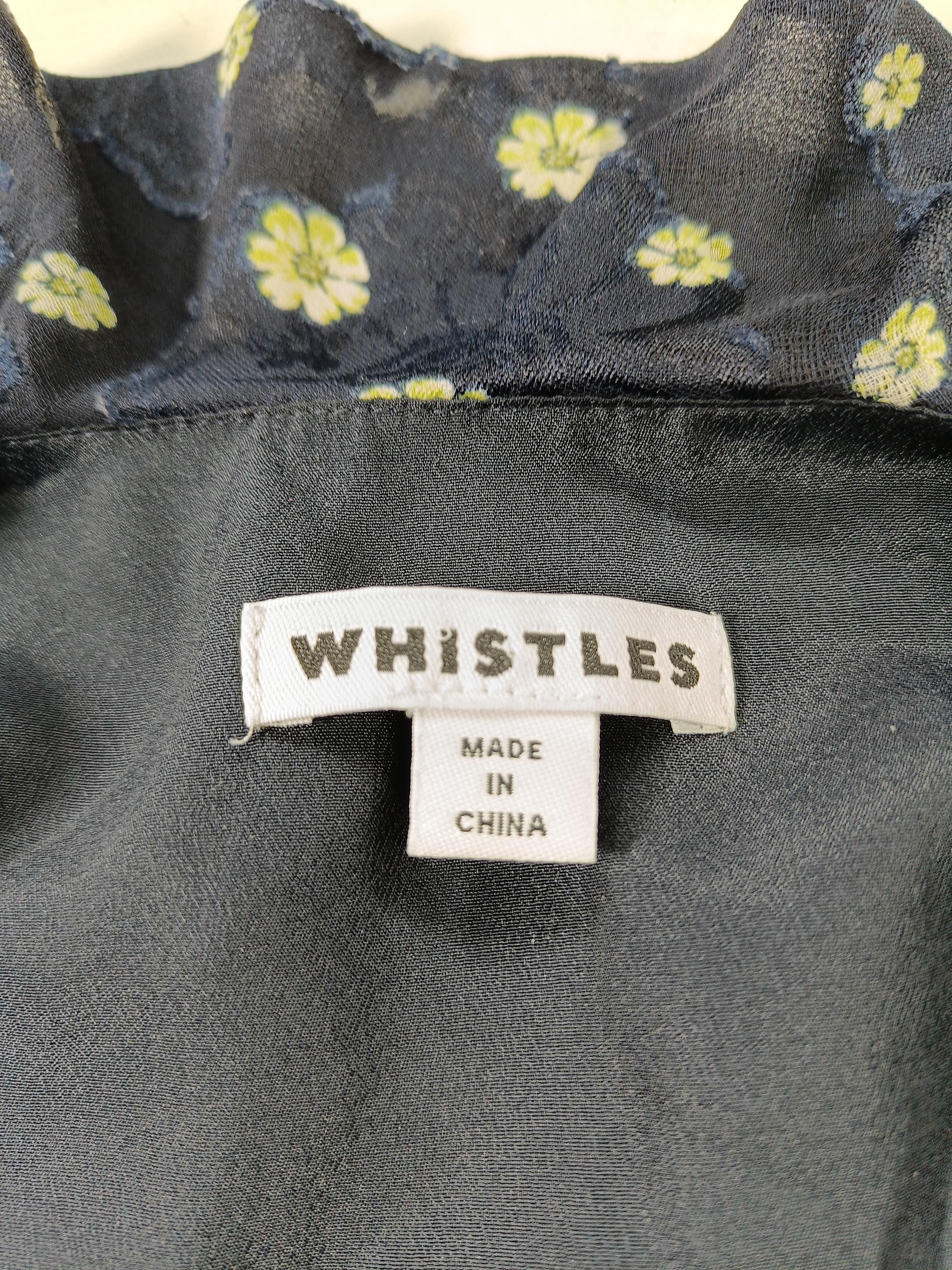 Whistles Shirt Mini Dress UK12 in Black - Image 5