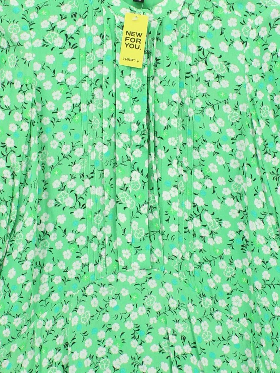 Whistles Shirt Mini Dress UK12 in Green - Image 3