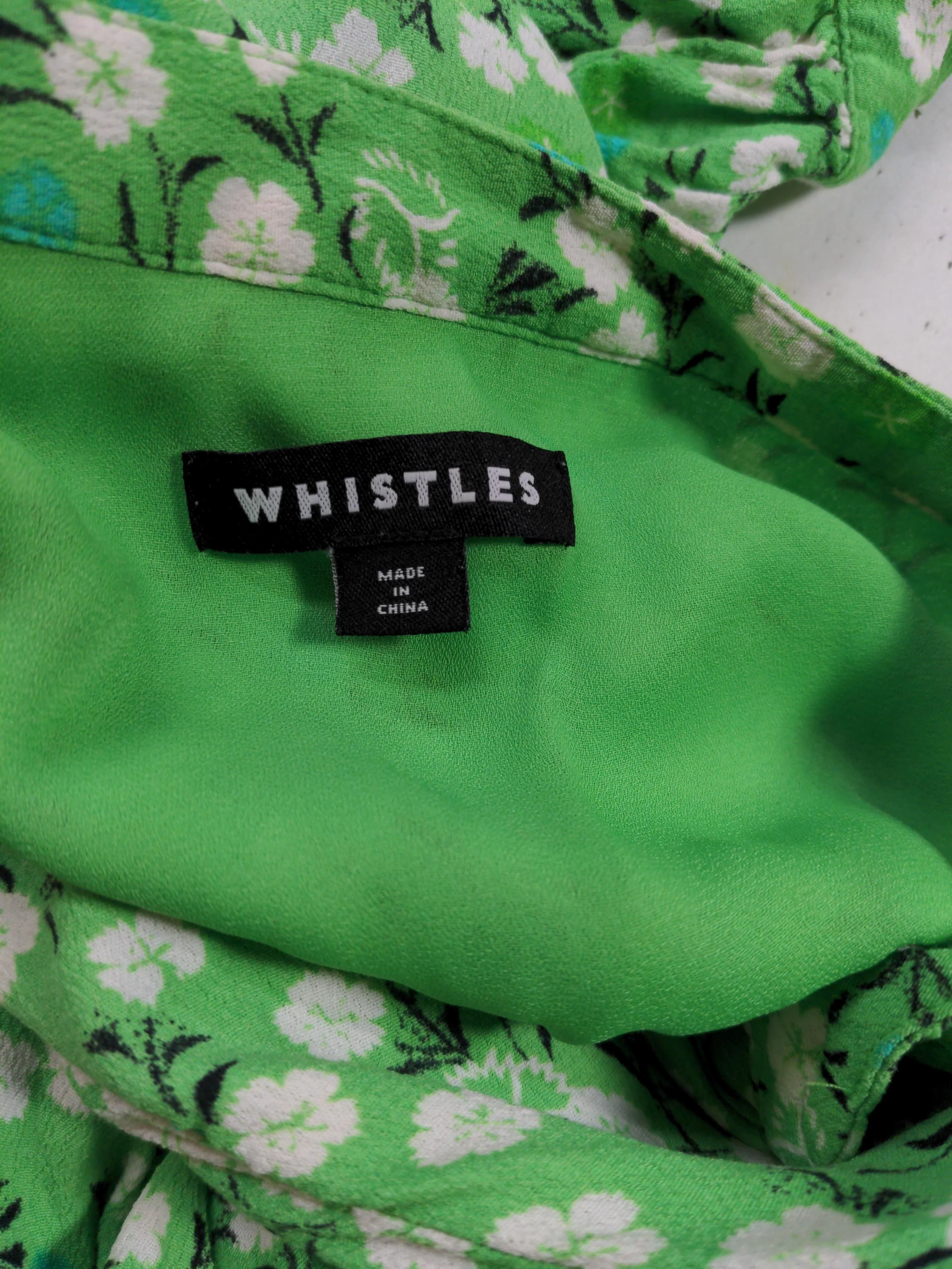 Whistles Shirt Mini Dress UK12 in Green - Image 5