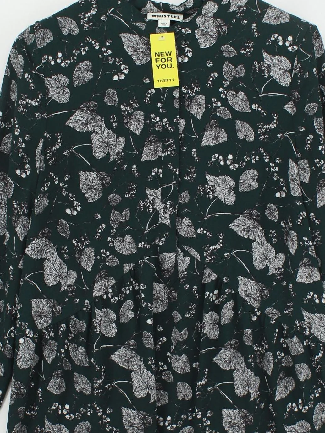 Whistles Shirt Mini Dress UK12 in Green - Image 3