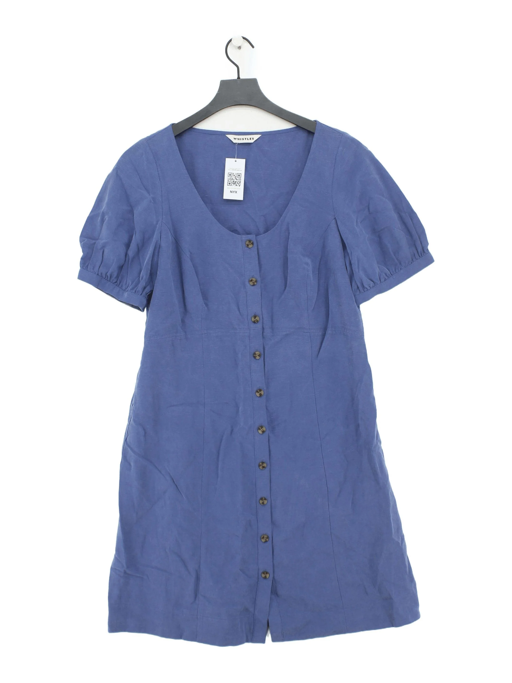 Whistles Shirt Mini Dress UK14 in Blue