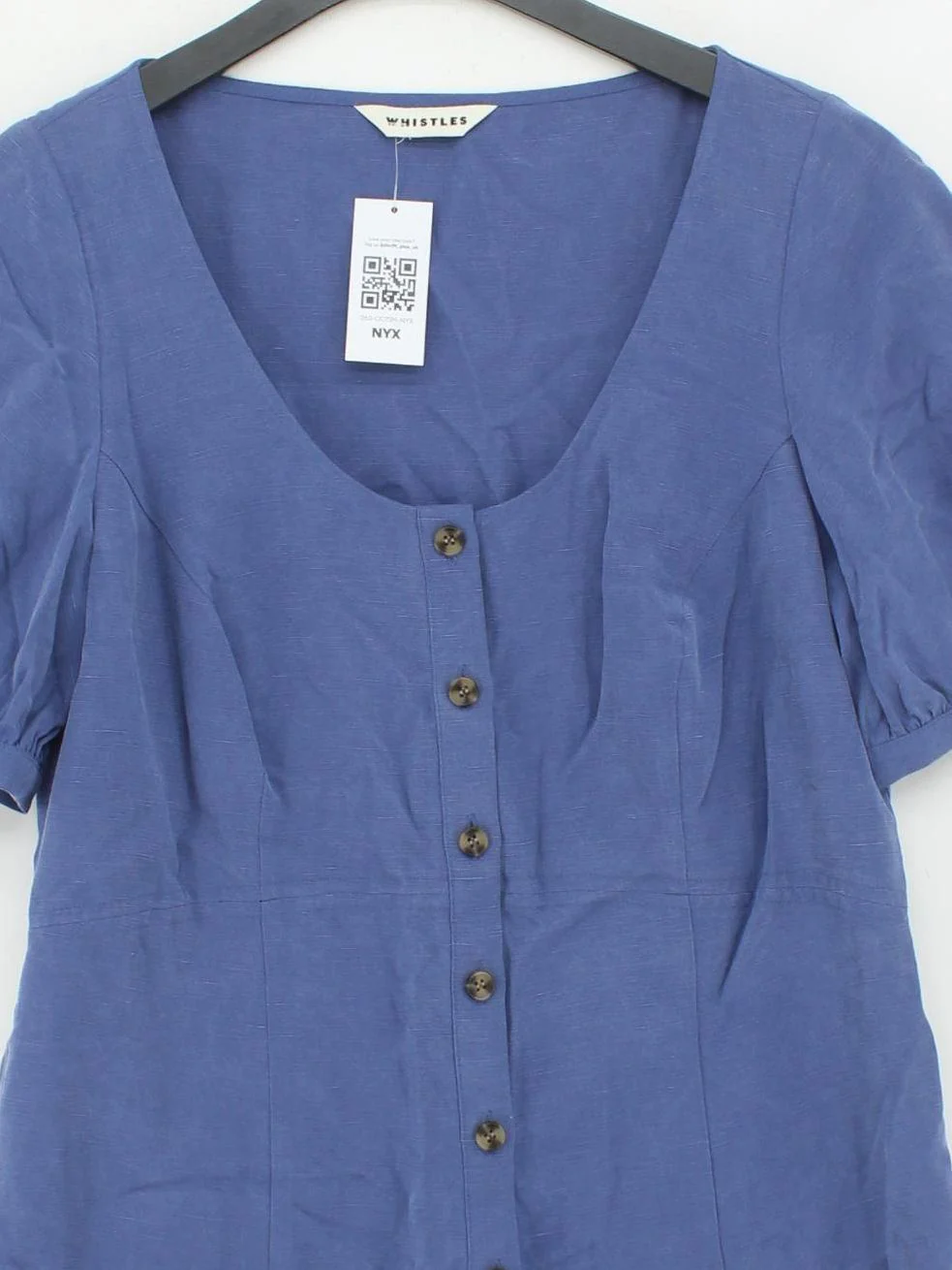 Whistles Shirt Mini Dress UK14 in Blue - Image 3