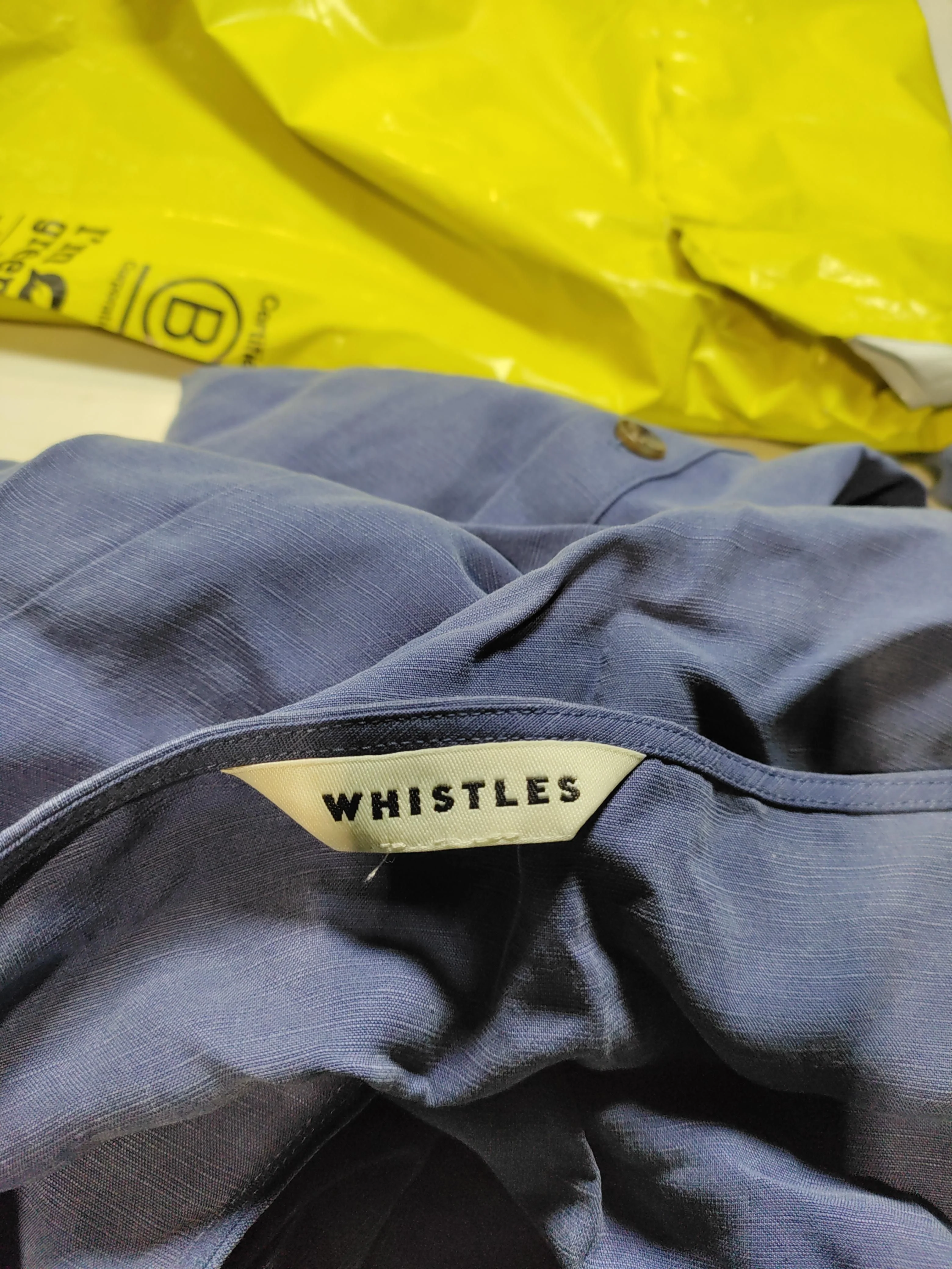 Whistles Shirt Mini Dress UK14 in Blue - Image 5