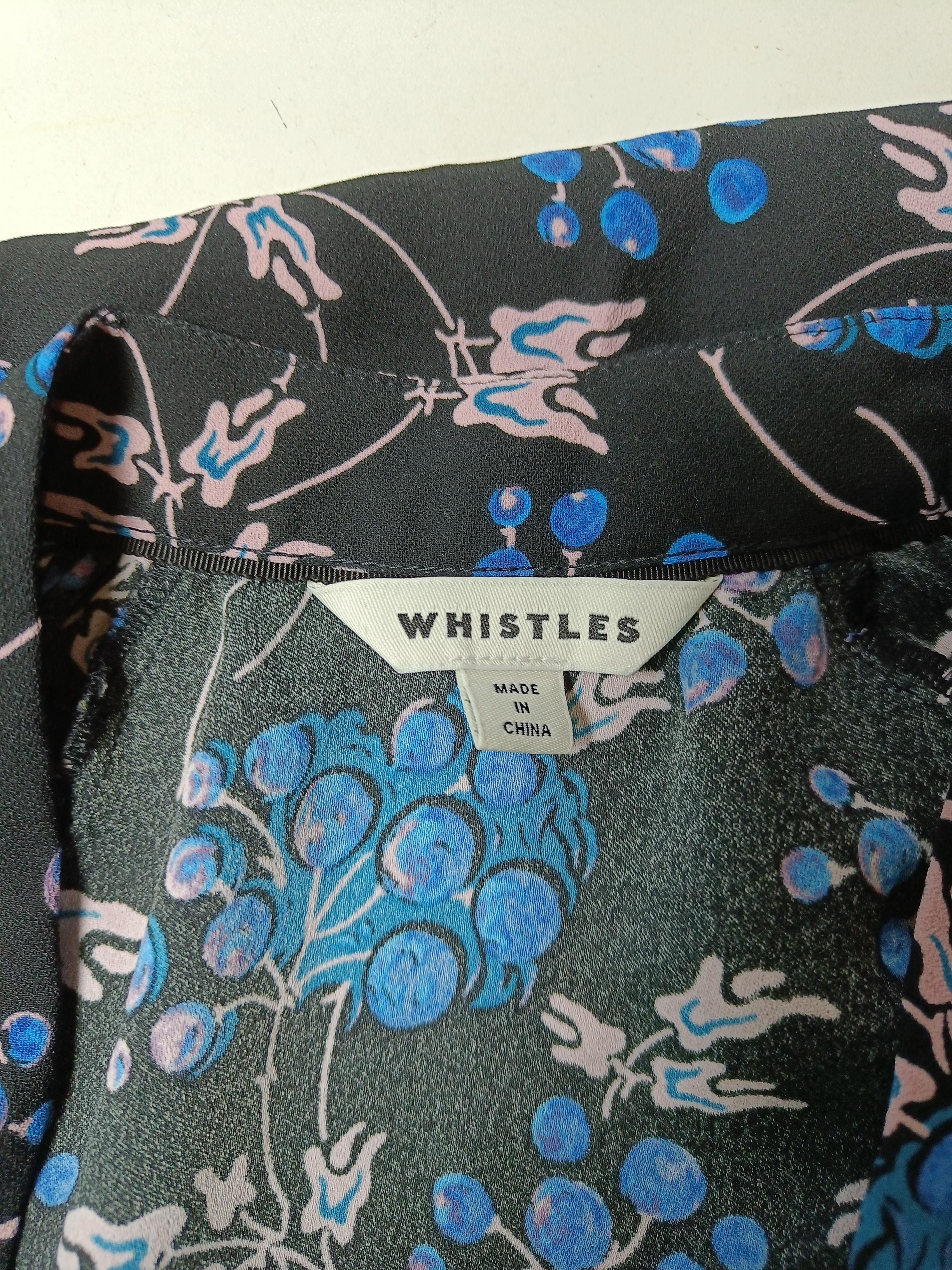 Whistles Shirt Mini Dress UK6 in Black - Image 5