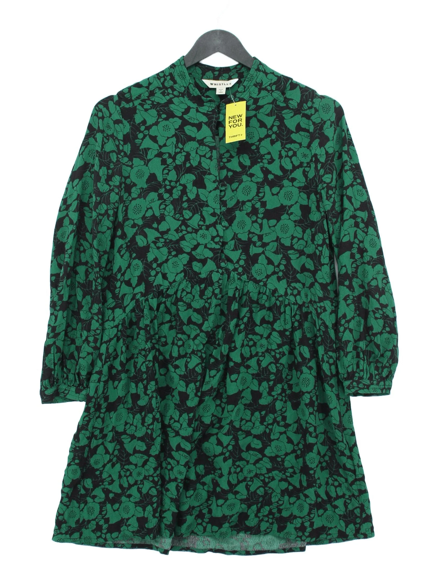 Whistles Shirt Mini Dress UK6 in Green
