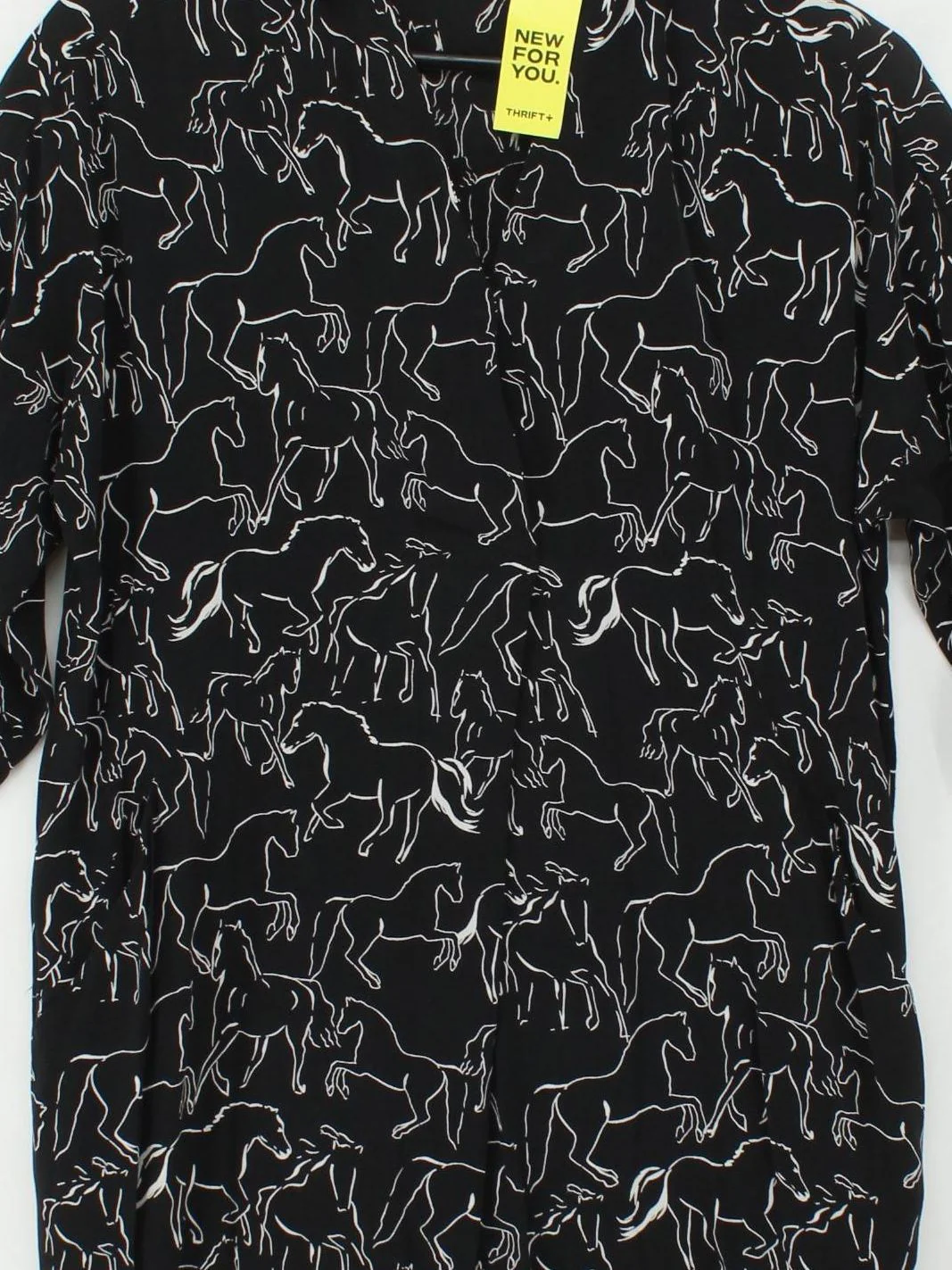 Whistles Shirt Mini Dress XS in Black - Image 3