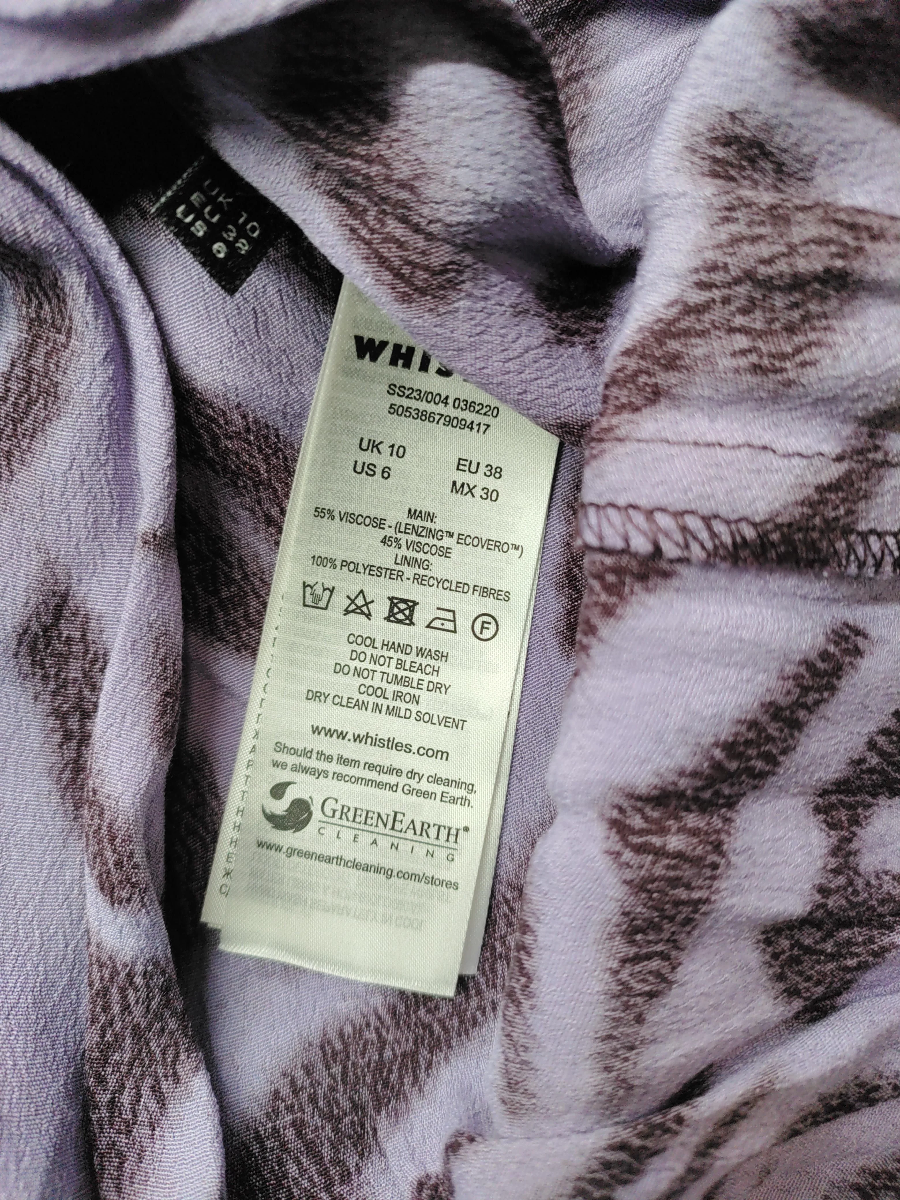 Whistles Skater Midi Dress UK10 in Purple - Image 7