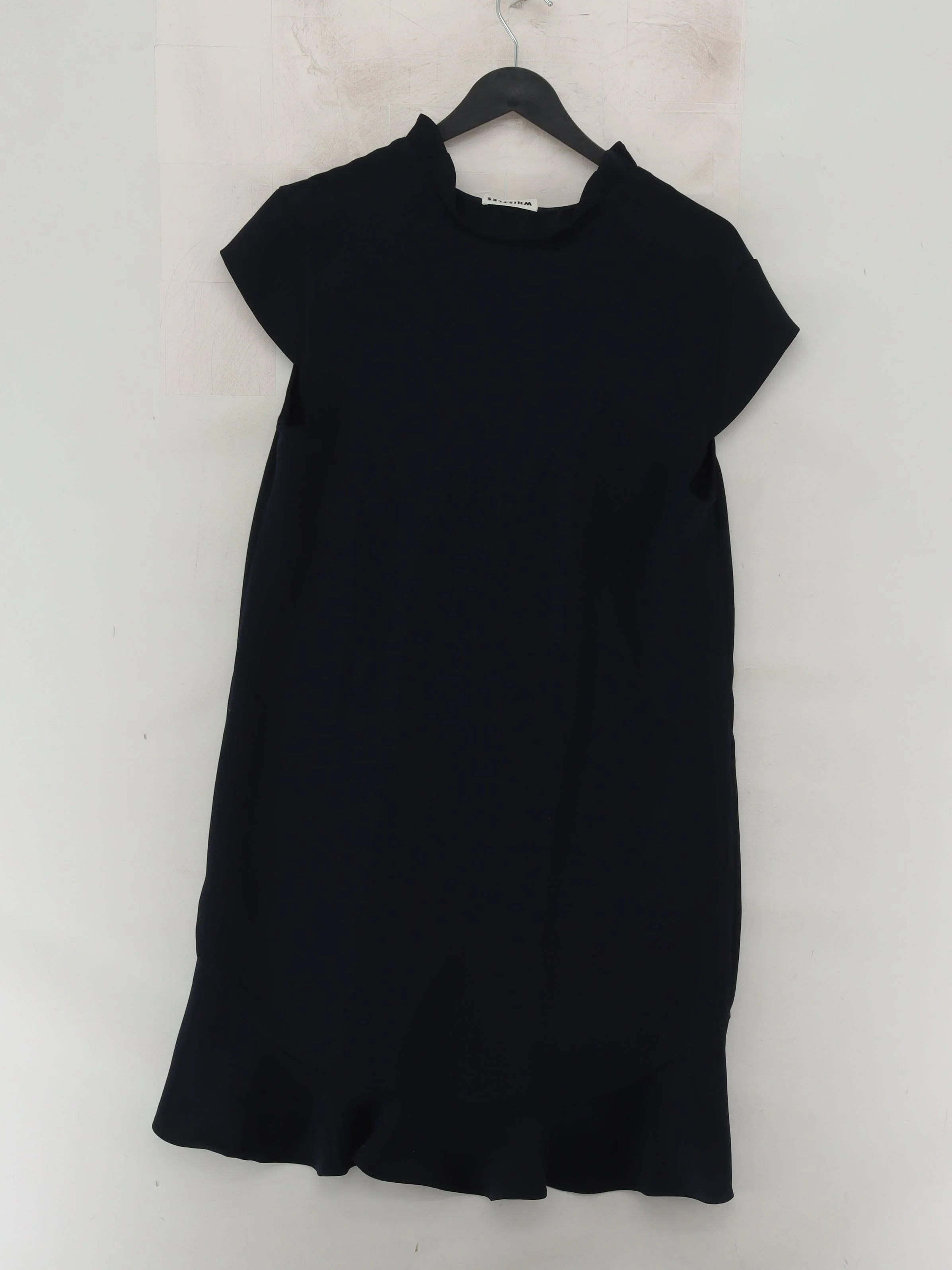 Whistles T-Shirt Mini Dress UK12 in Black - Image 2