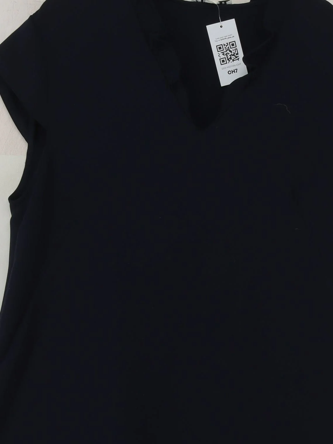 Whistles T-Shirt Mini Dress UK12 in Black - Image 3