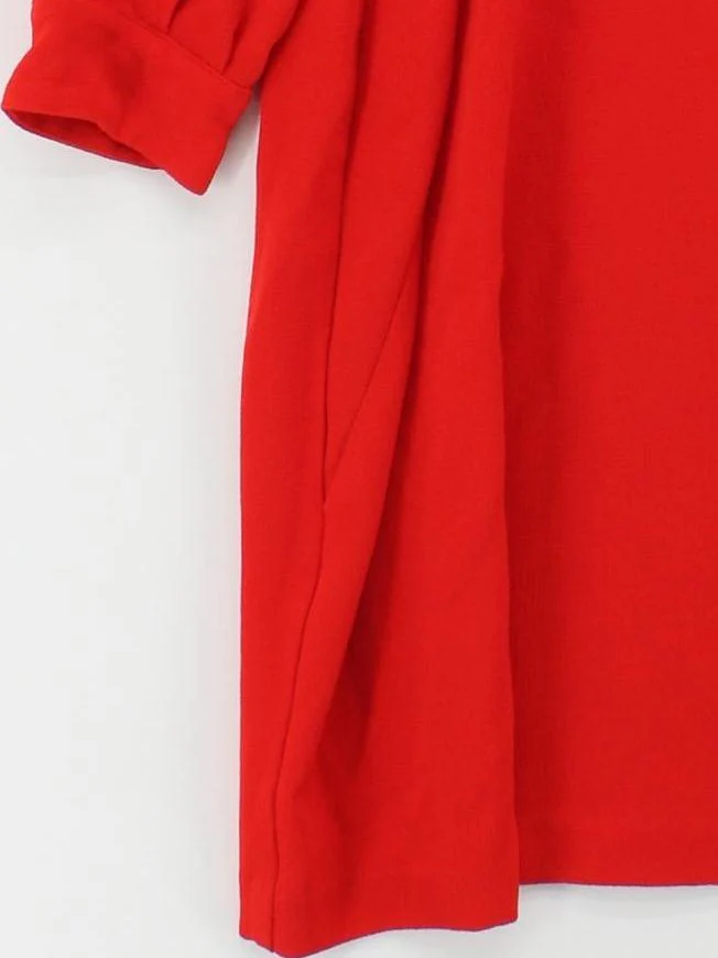 Whistles T-Shirt Mini Dress UK12 in Red - Image 4