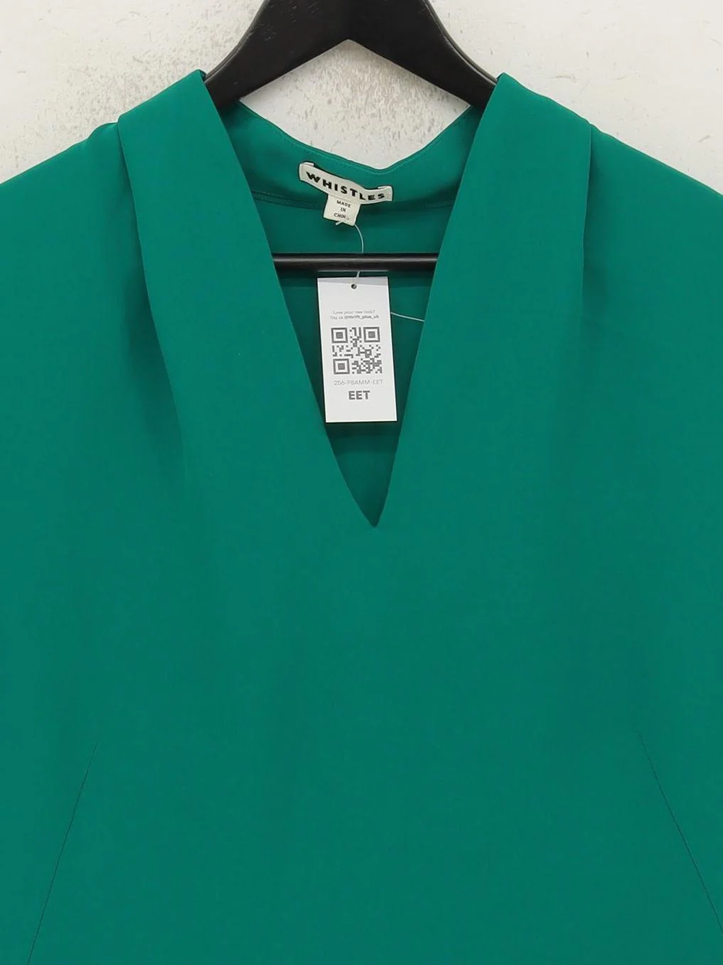 Whistles T-Shirt Mini Dress UK14 in Green - Image 3