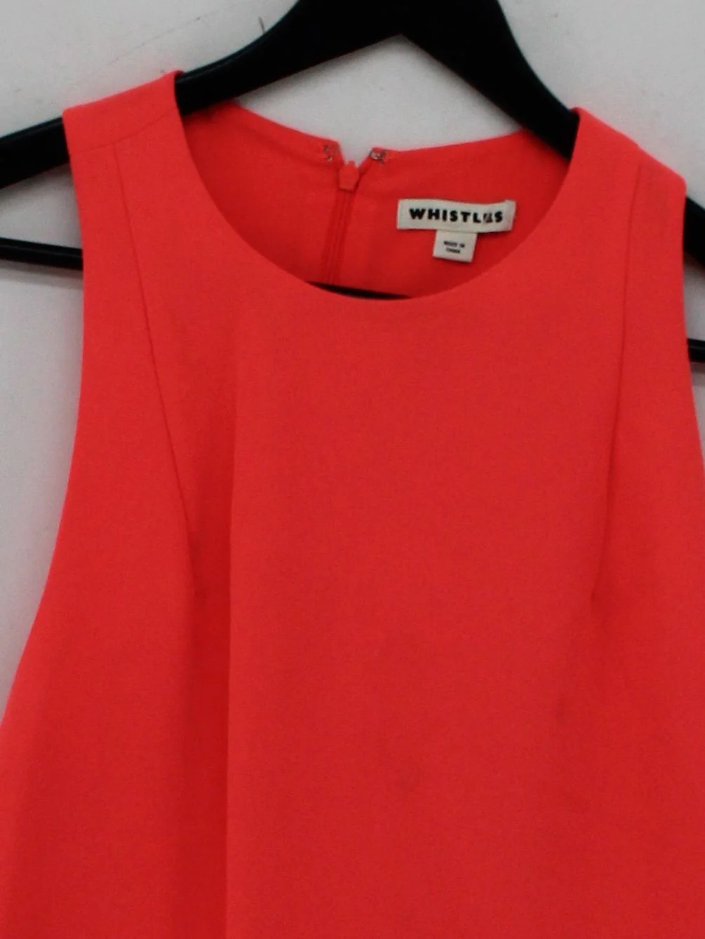 Whistles Tank Mini Dress UK10 in Orange - Image 3