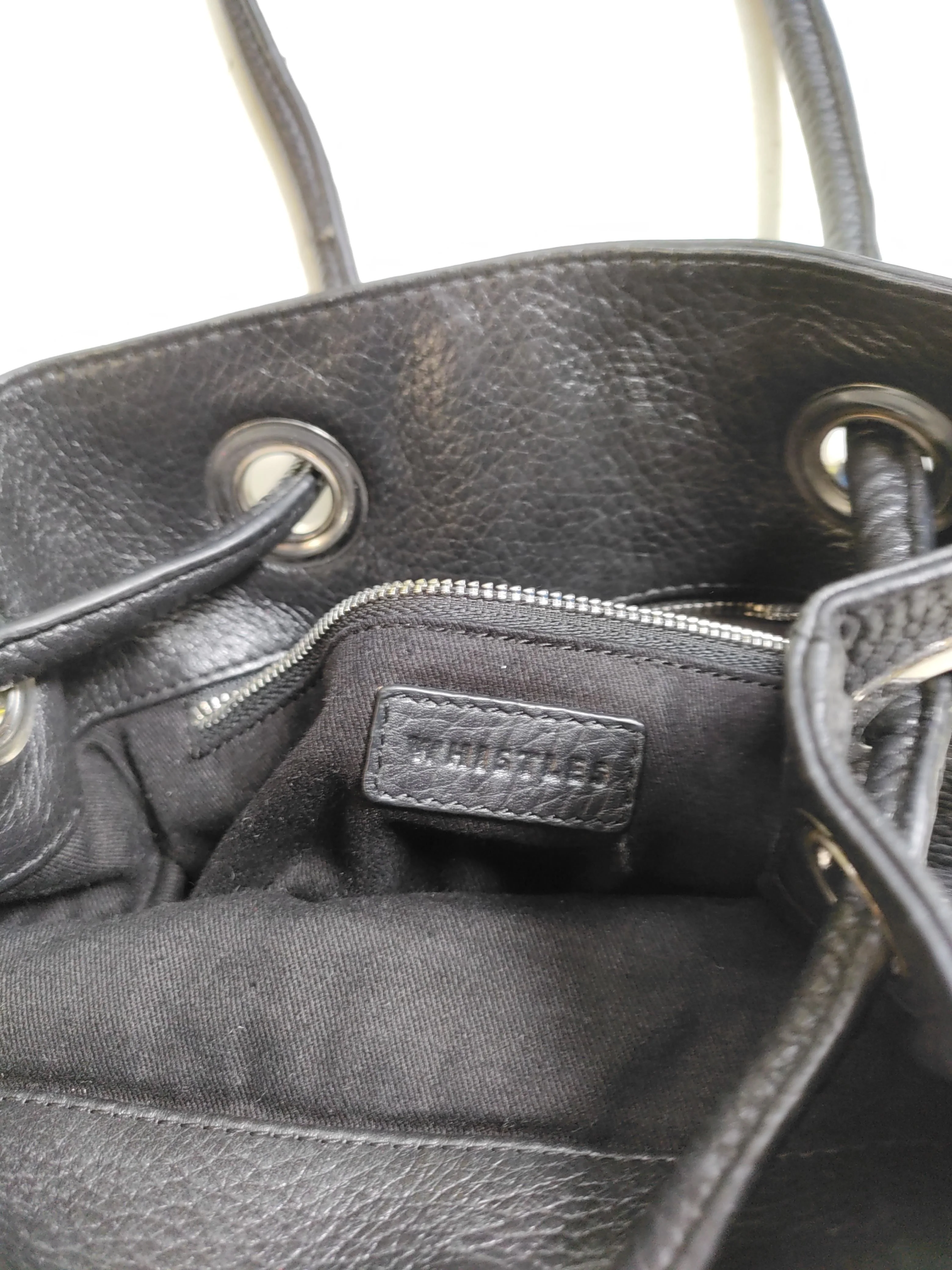Whistles Women's Bag Black 100% Leather Shoulder Bag - Image 7