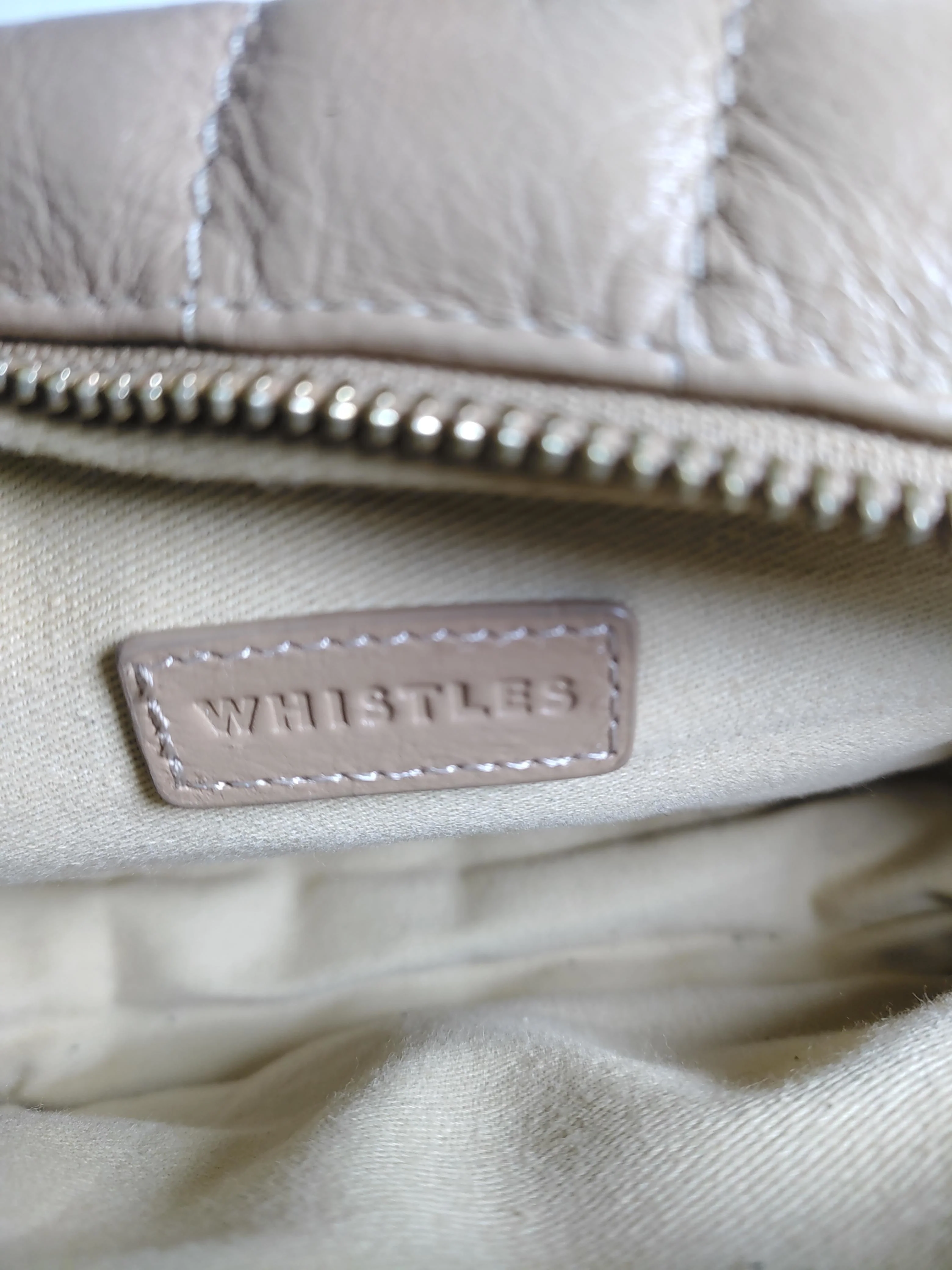 Whistles Women's Bag Tan 100% Leather Crossbody - Image 5