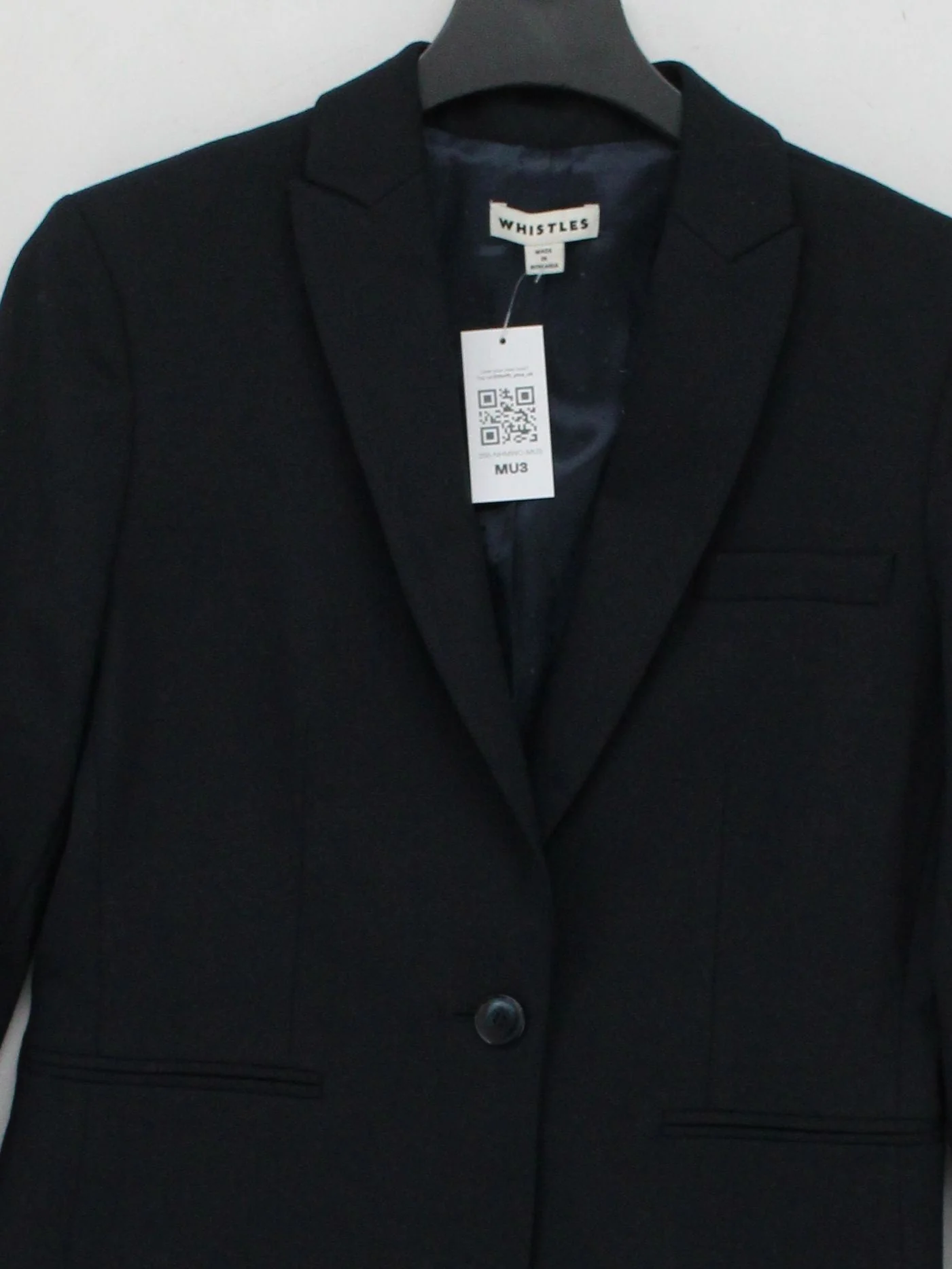 Whistles Women's Blazer UK 10 Black Polyester - Image 3