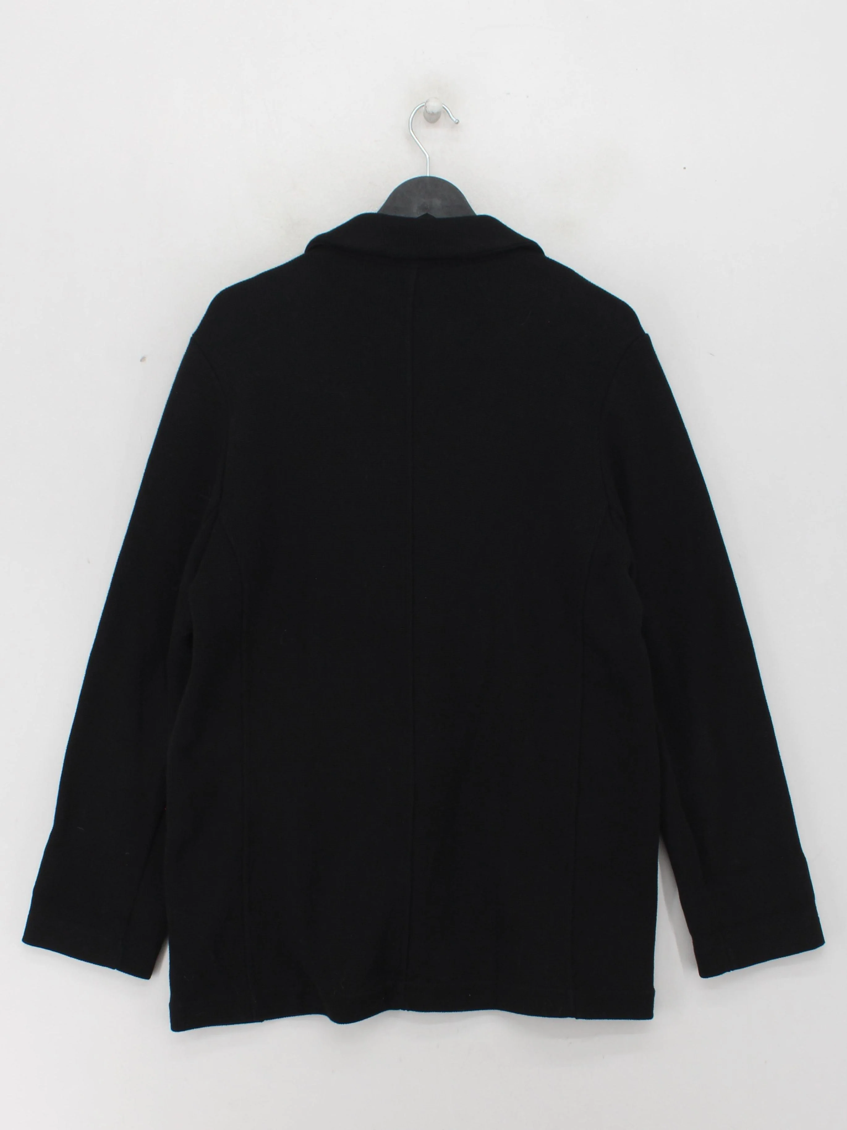 Whistles Women's Blazer UK 12 Black 100% Cotton Overcoat - Image 2