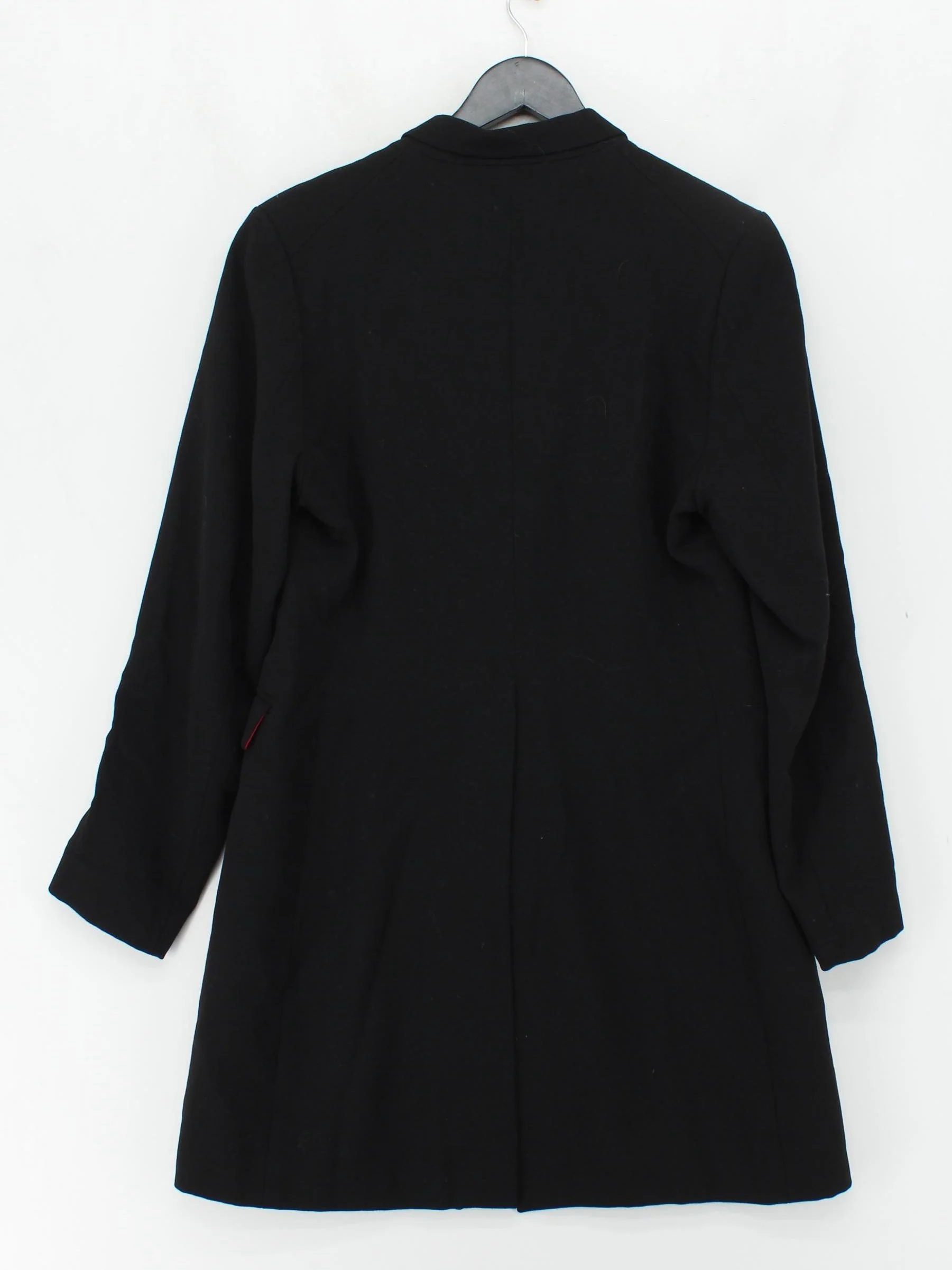 Whistles Women's Blazer UK 12 Black Wool with Acetate Overcoat - Image 2
