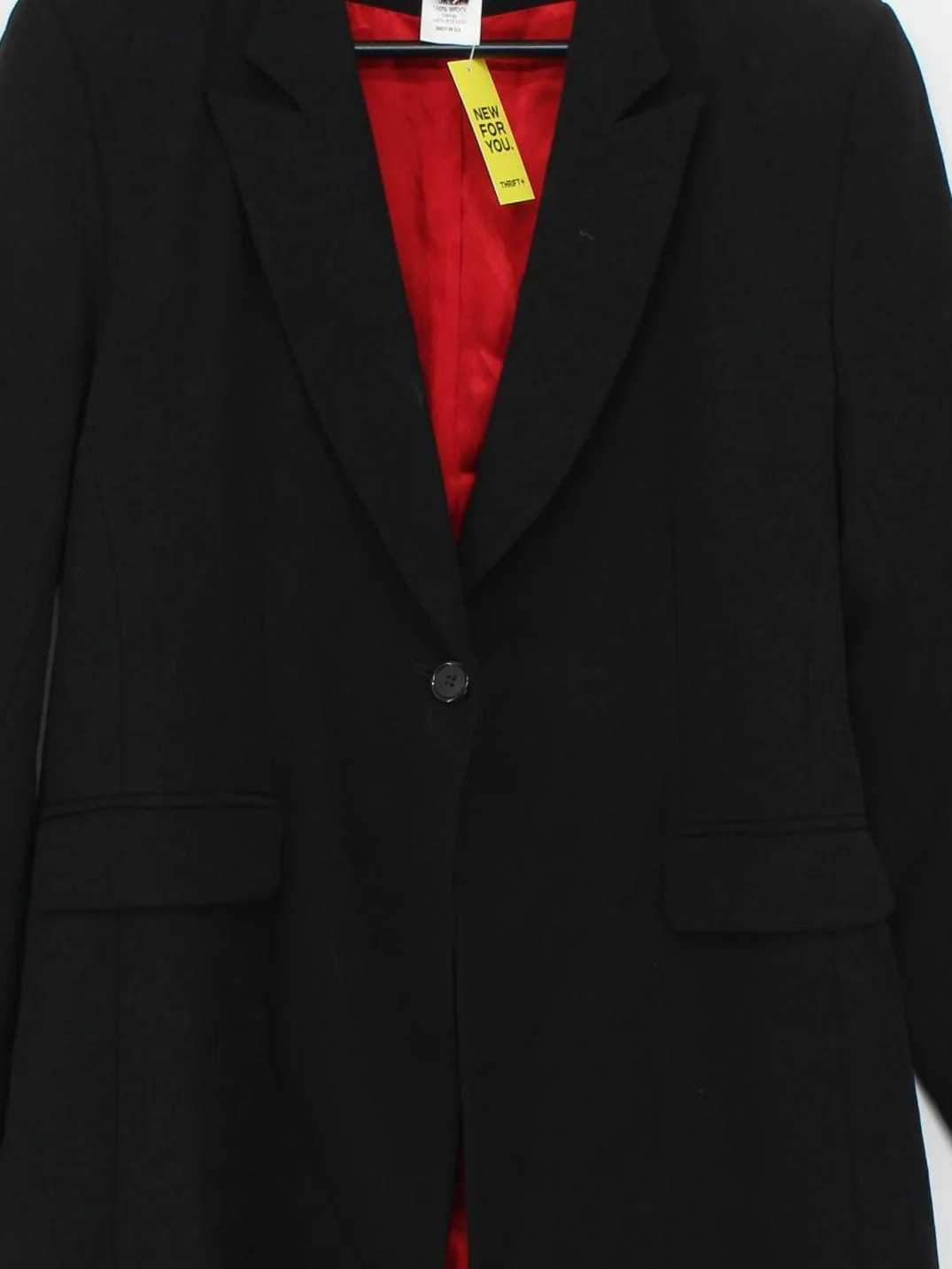 Whistles Women's Blazer UK 12 Black Wool with Acetate Overcoat - Image 3