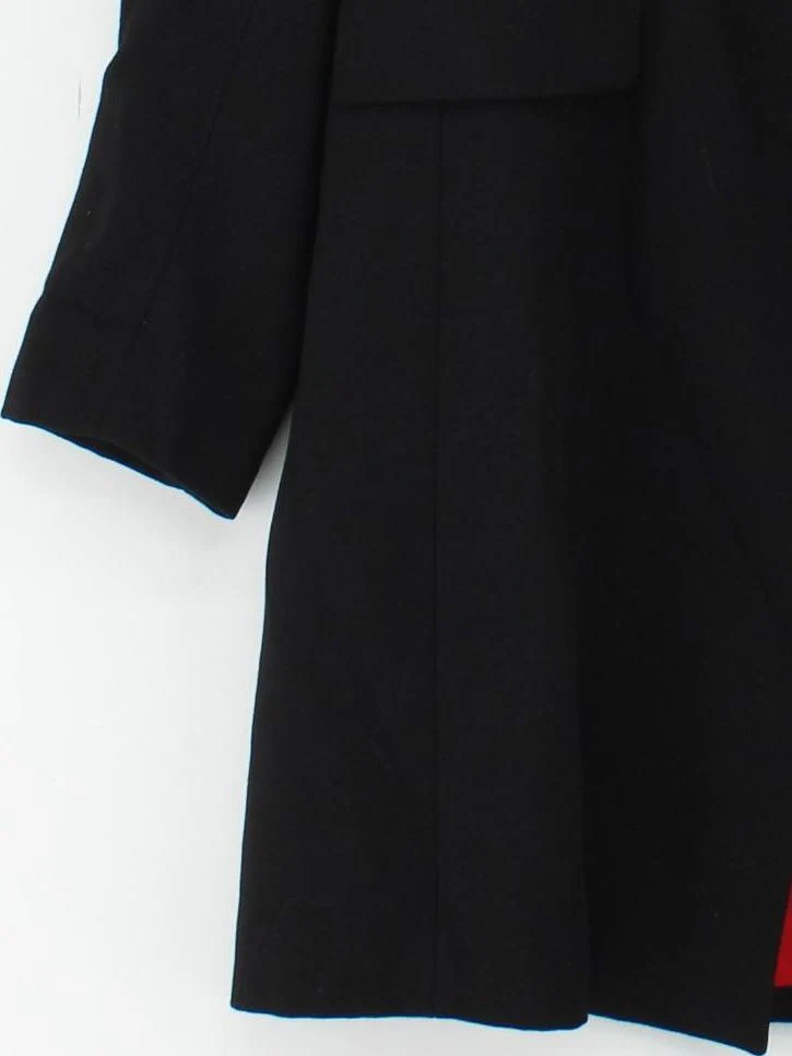 Whistles Women's Blazer UK 12 Black Wool with Acetate Overcoat - Image 4