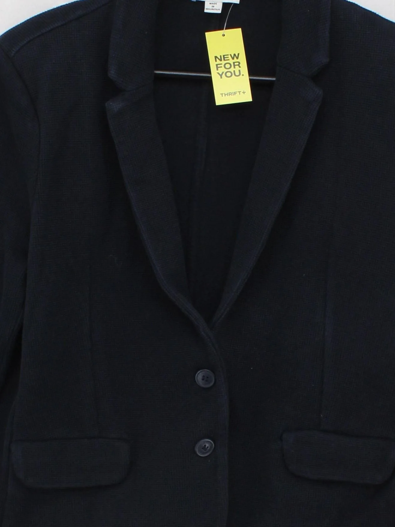 Whistles Women's Blazer UK 12 Blue 100% Cotton Overcoat - Image 3