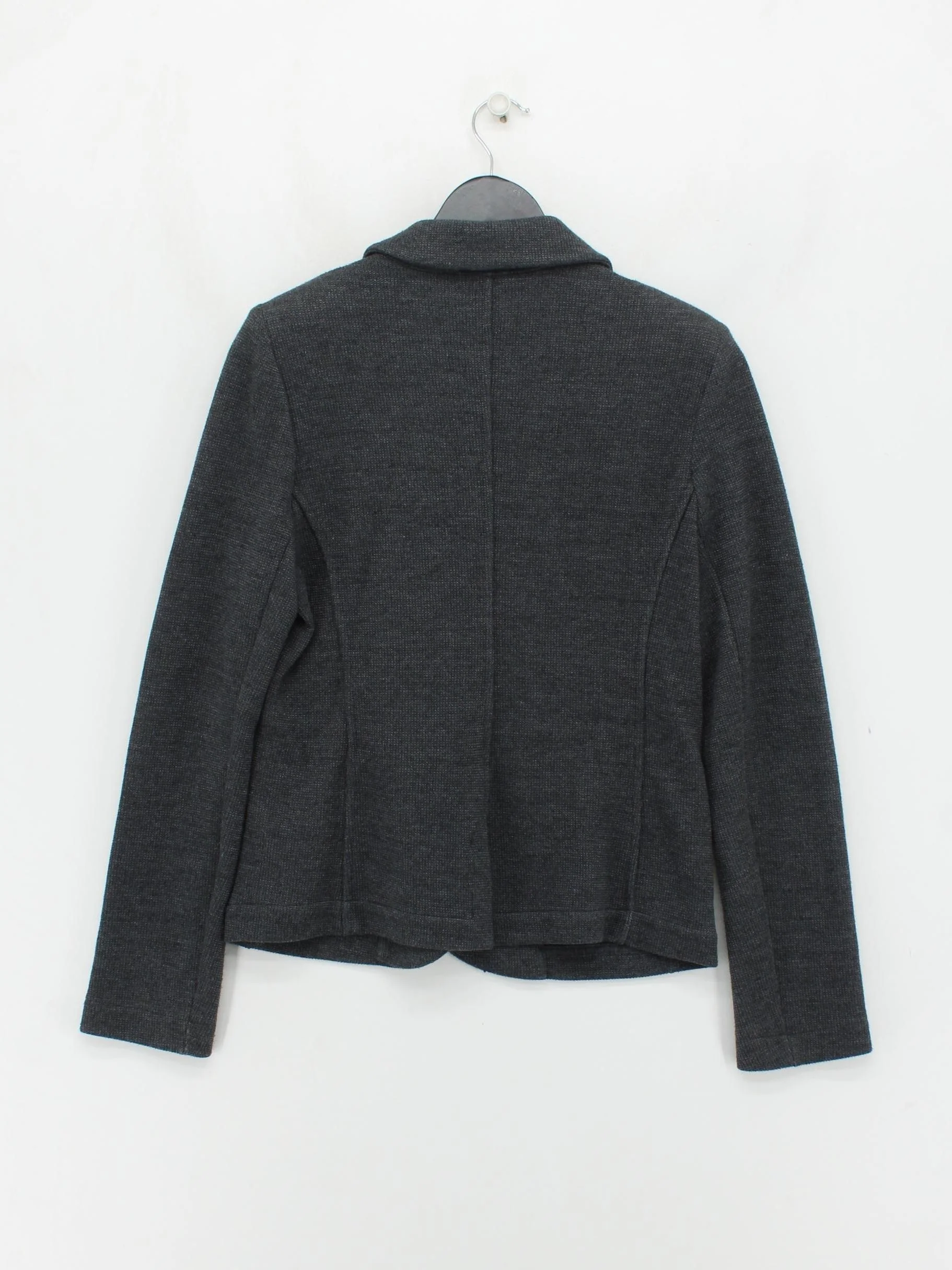 Whistles Women's Blazer UK 12 Grey Polyester with Cotton, Viscose Overcoat - Image 2