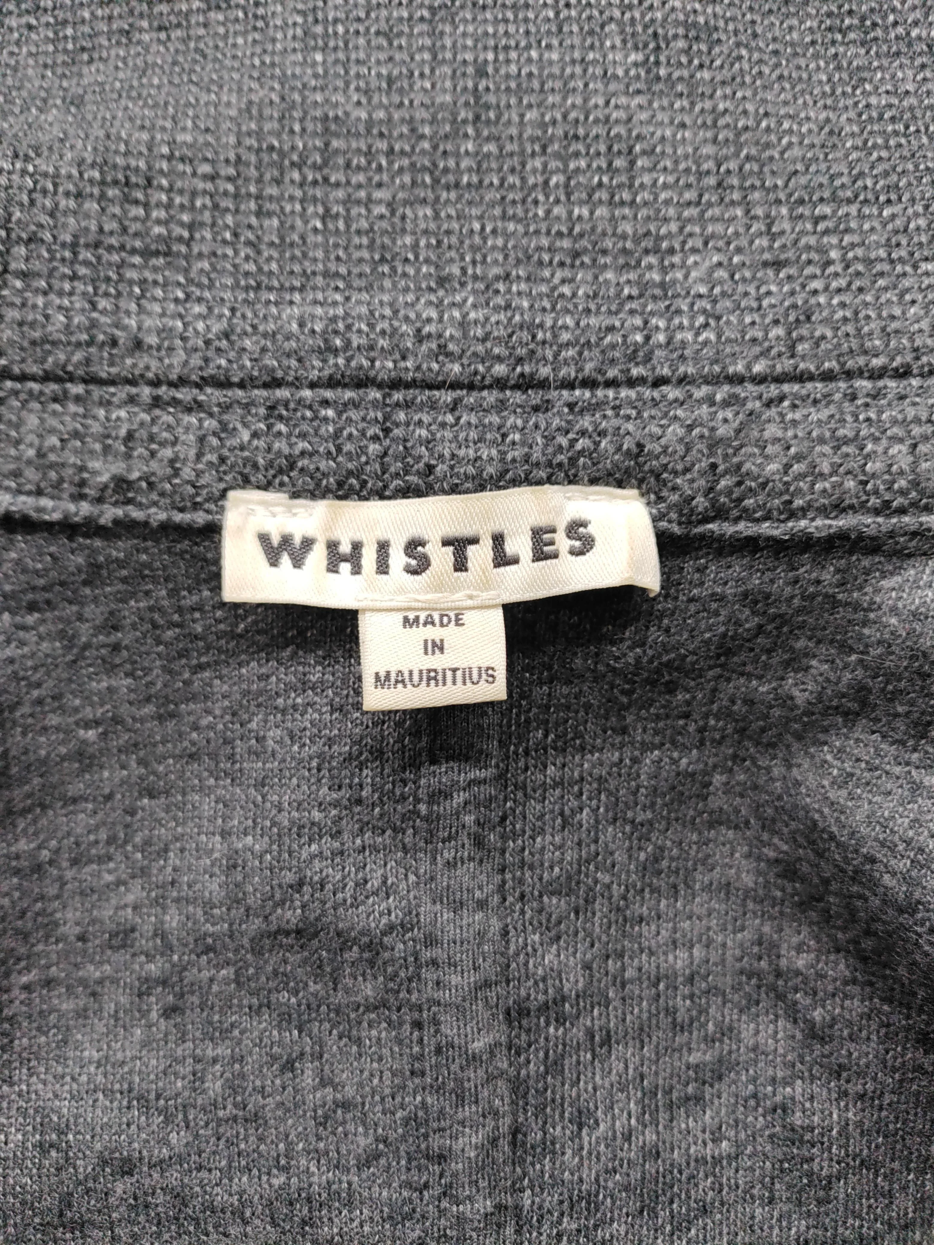 Whistles Women's Blazer UK 12 Grey Polyester with Cotton, Viscose Overcoat - Image 5