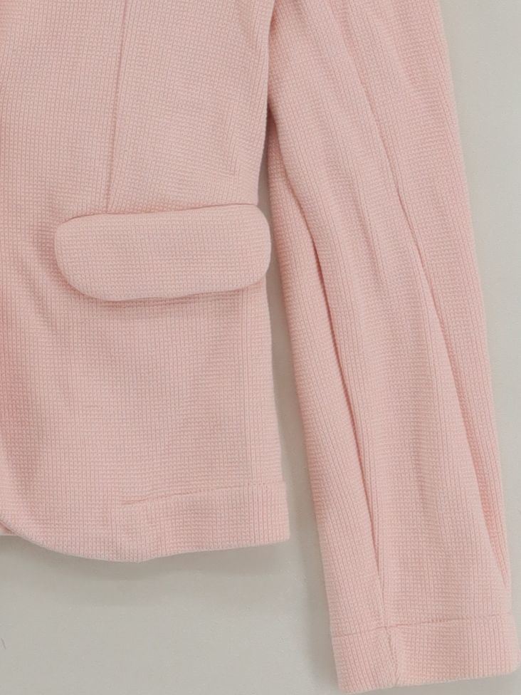 Whistles Women's Blazer UK 6 Pink 100% Cotton Overcoat - Image 4