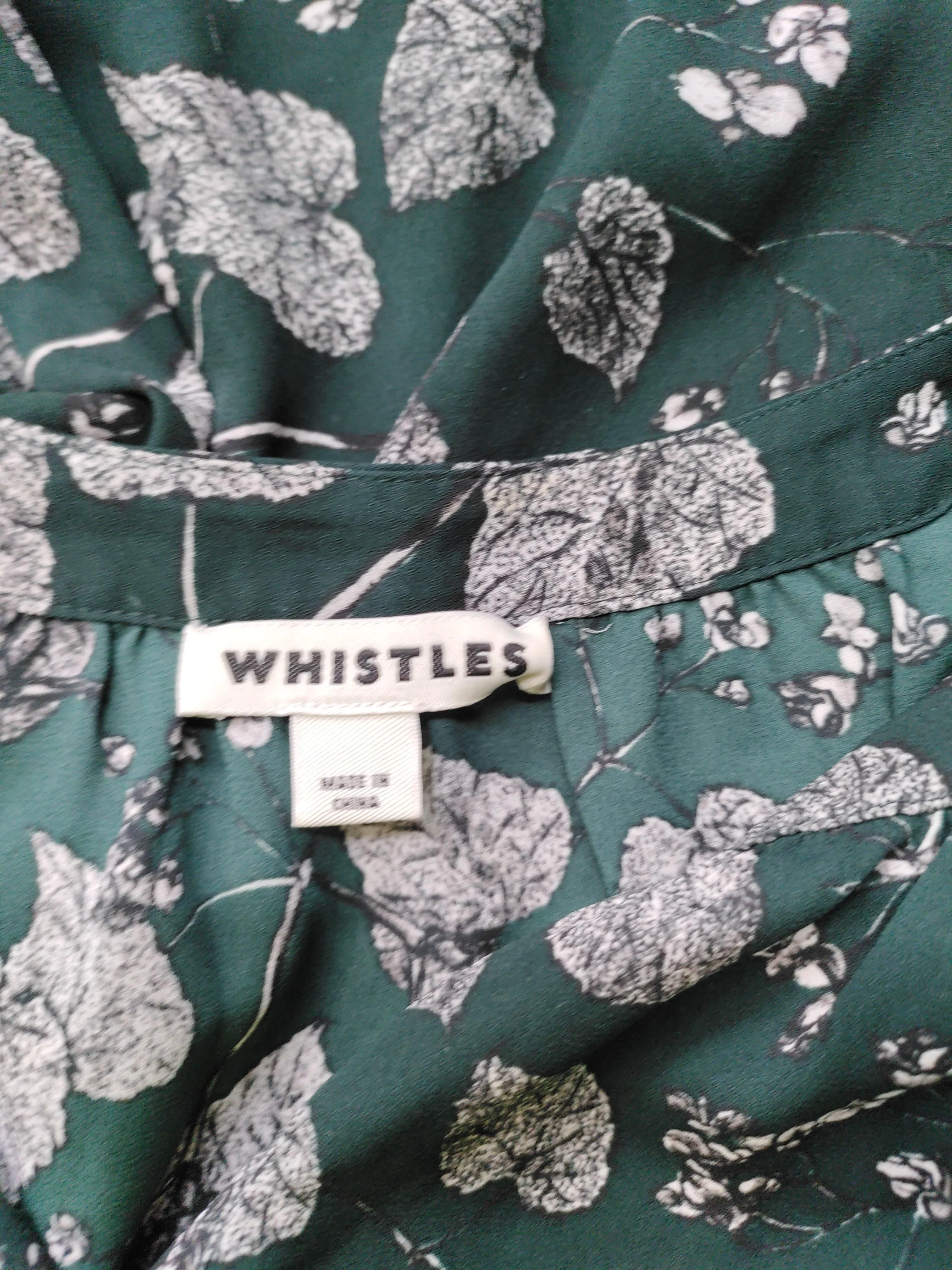 Whistles Women's Blouse S Green 100% Polyester Basic - Image 5