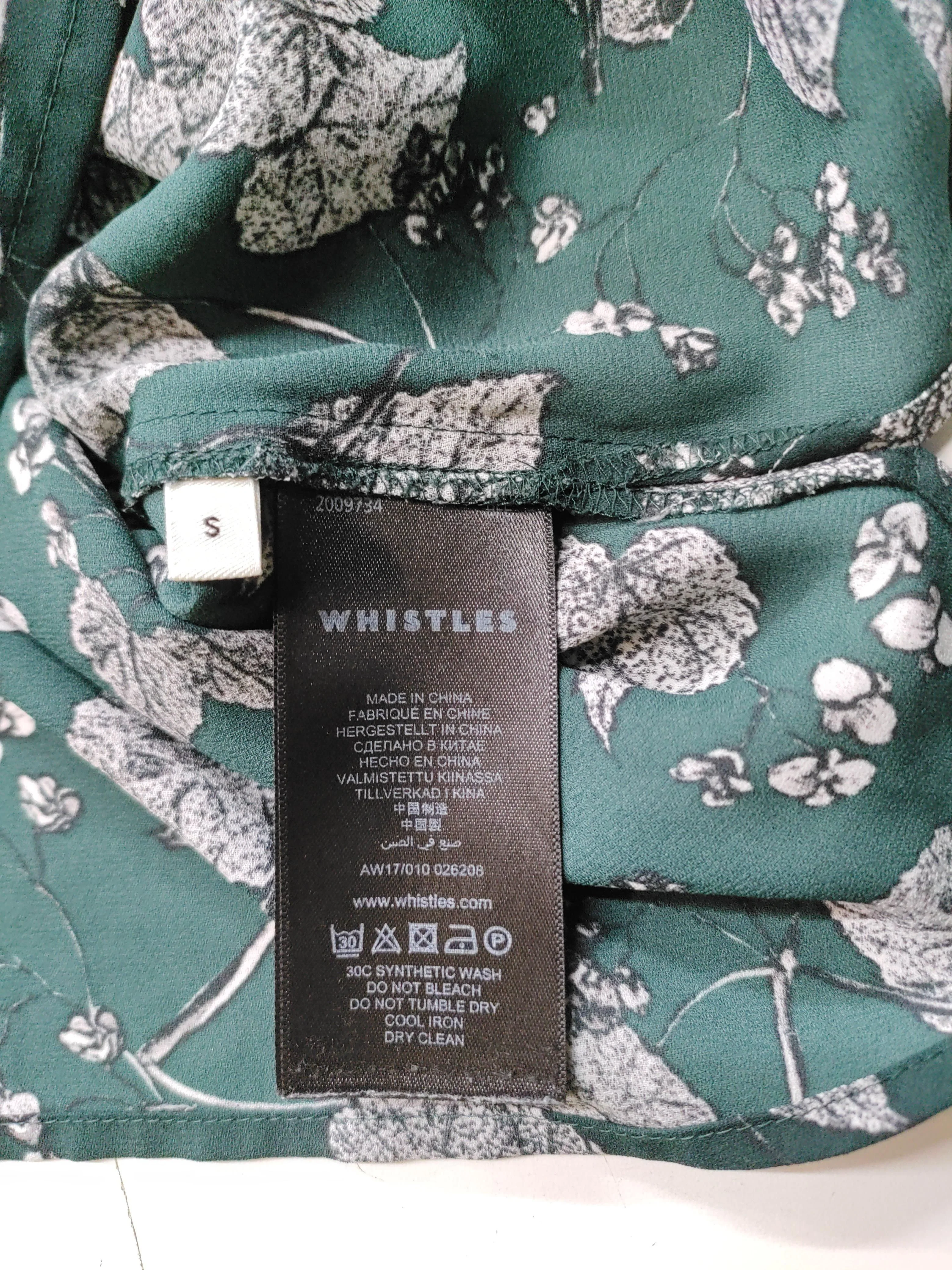 Whistles Women's Blouse S Green 100% Polyester Basic - Image 6