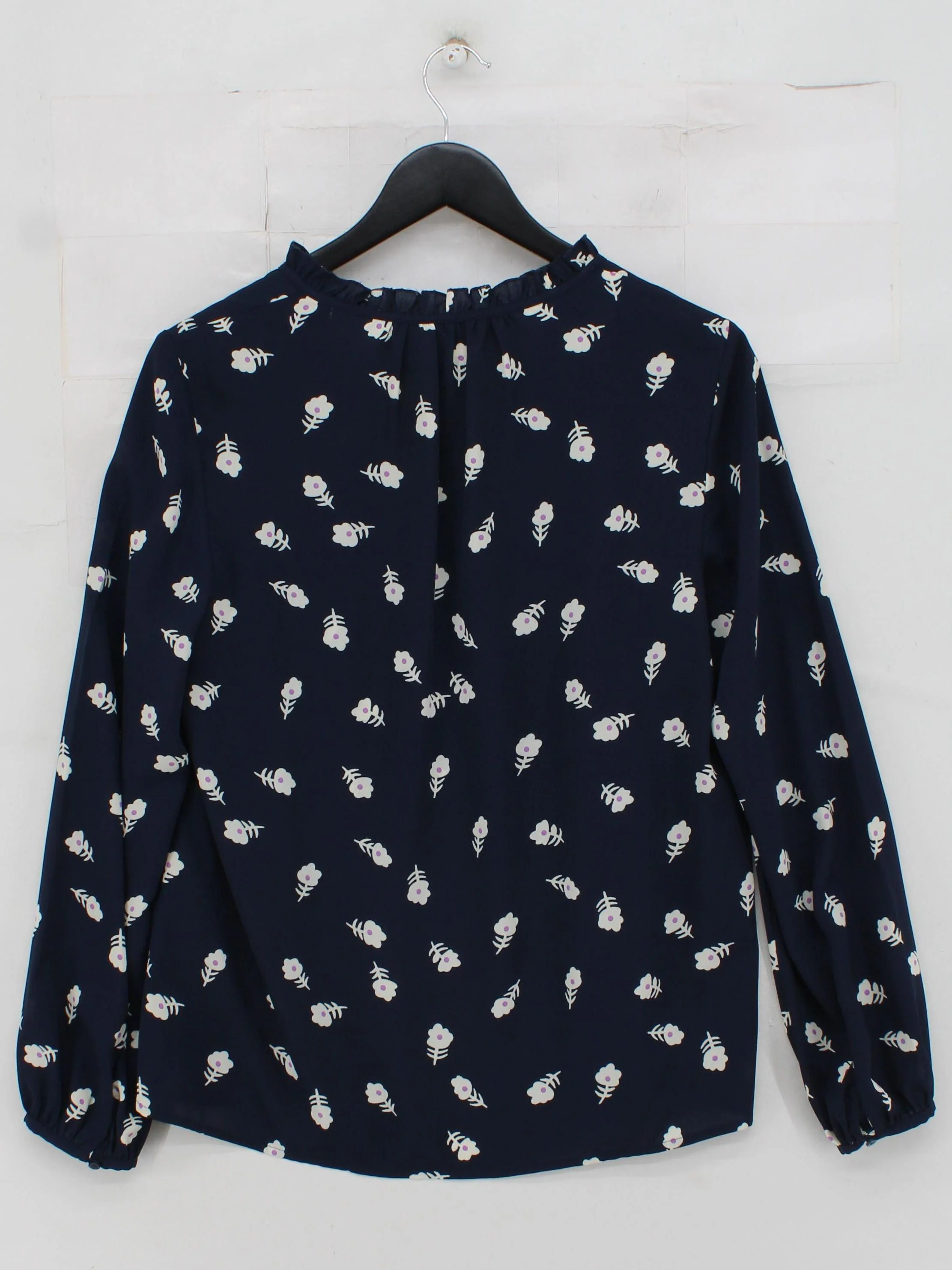 Whistles Women's Blouse UK 10 Blue 100% Polyester Basic - Image 2
