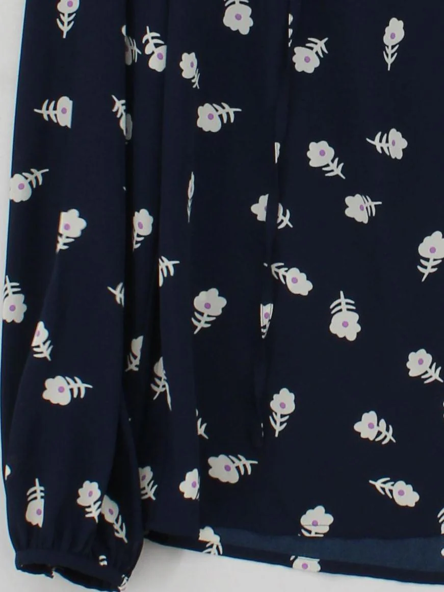 Whistles Women's Blouse UK 10 Blue 100% Polyester Basic - Image 4
