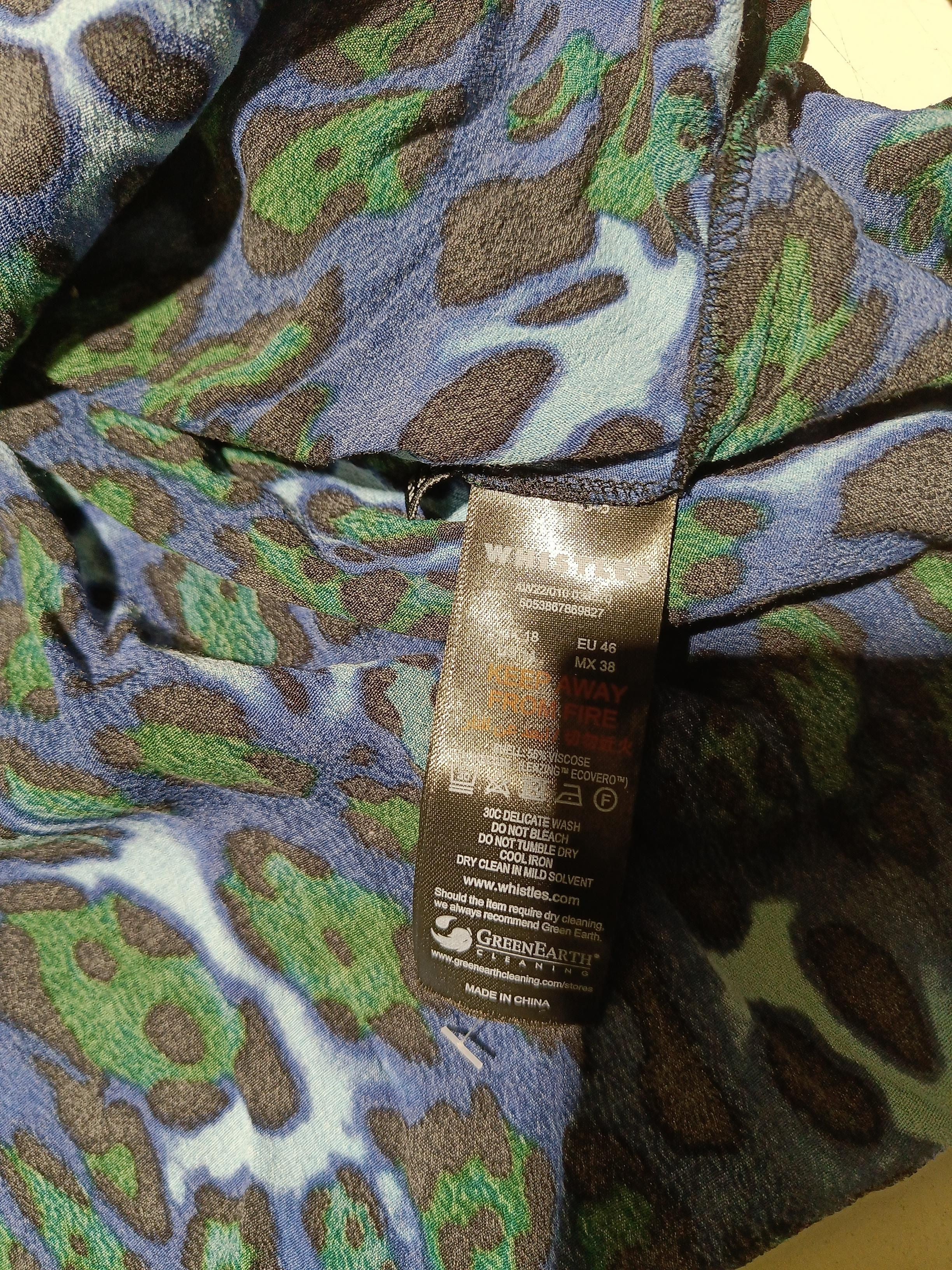 Whistles Women's Blouse UK 18 Multi 100% Viscose Basic - Image 6