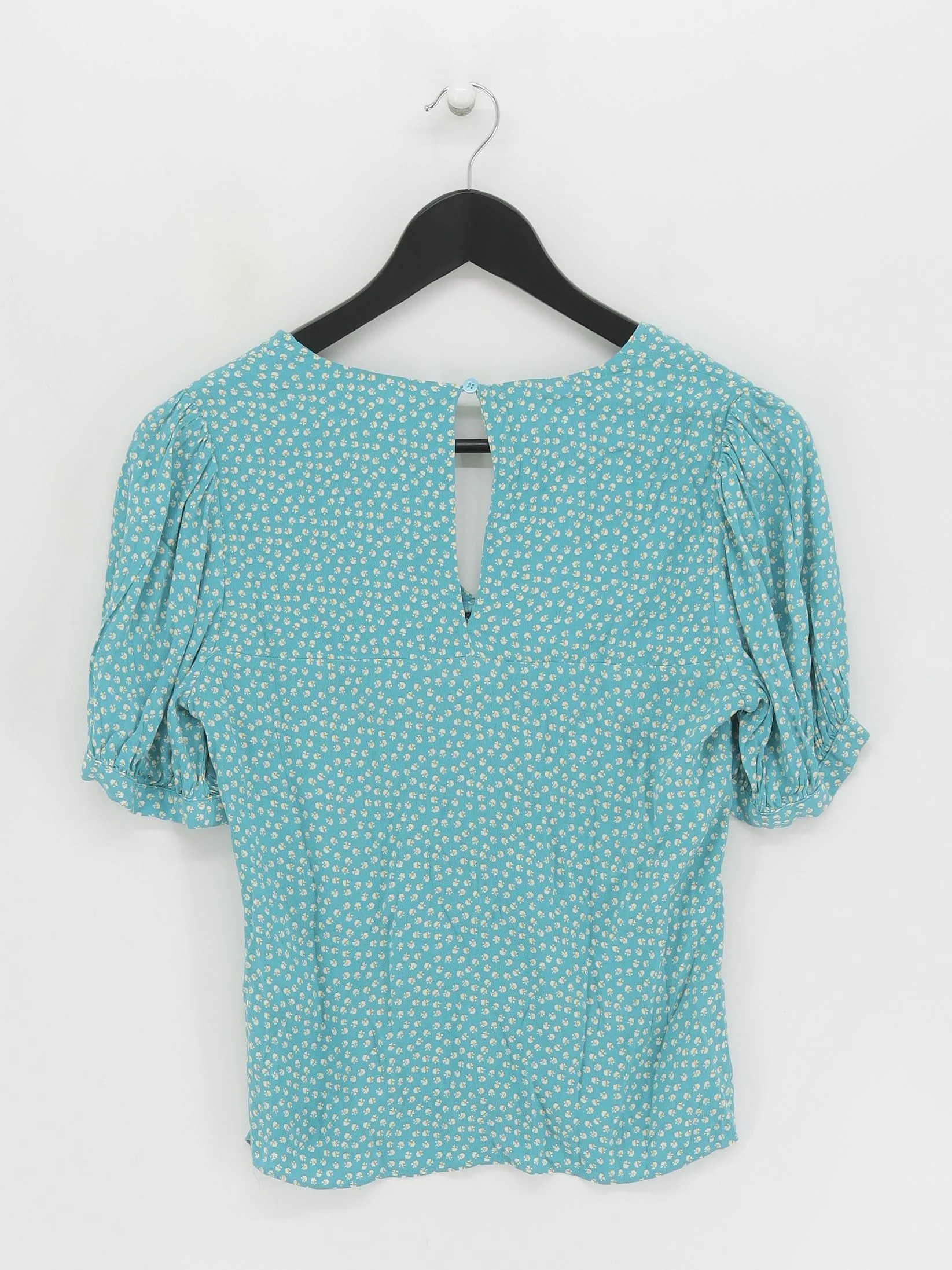 Whistles Women's Blouse UK 8 Blue Viscose with Other Basic - Image 2