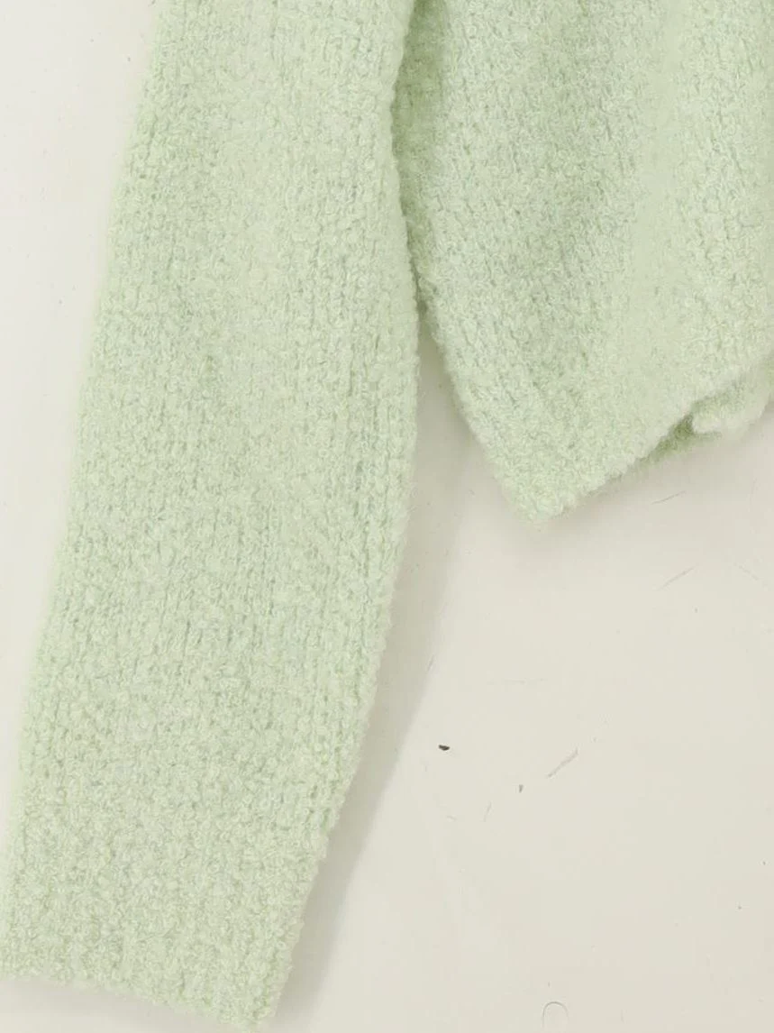 Whistles Women's Cardigan M Green Wool - Image 4