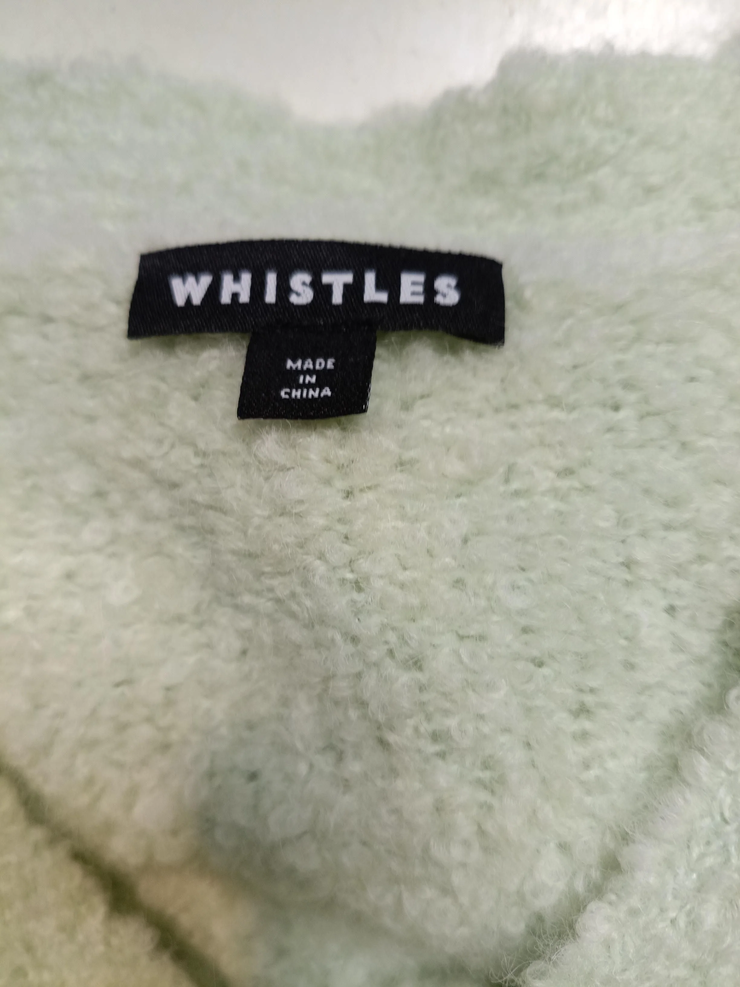 Whistles Women's Cardigan M Green Wool - Image 5