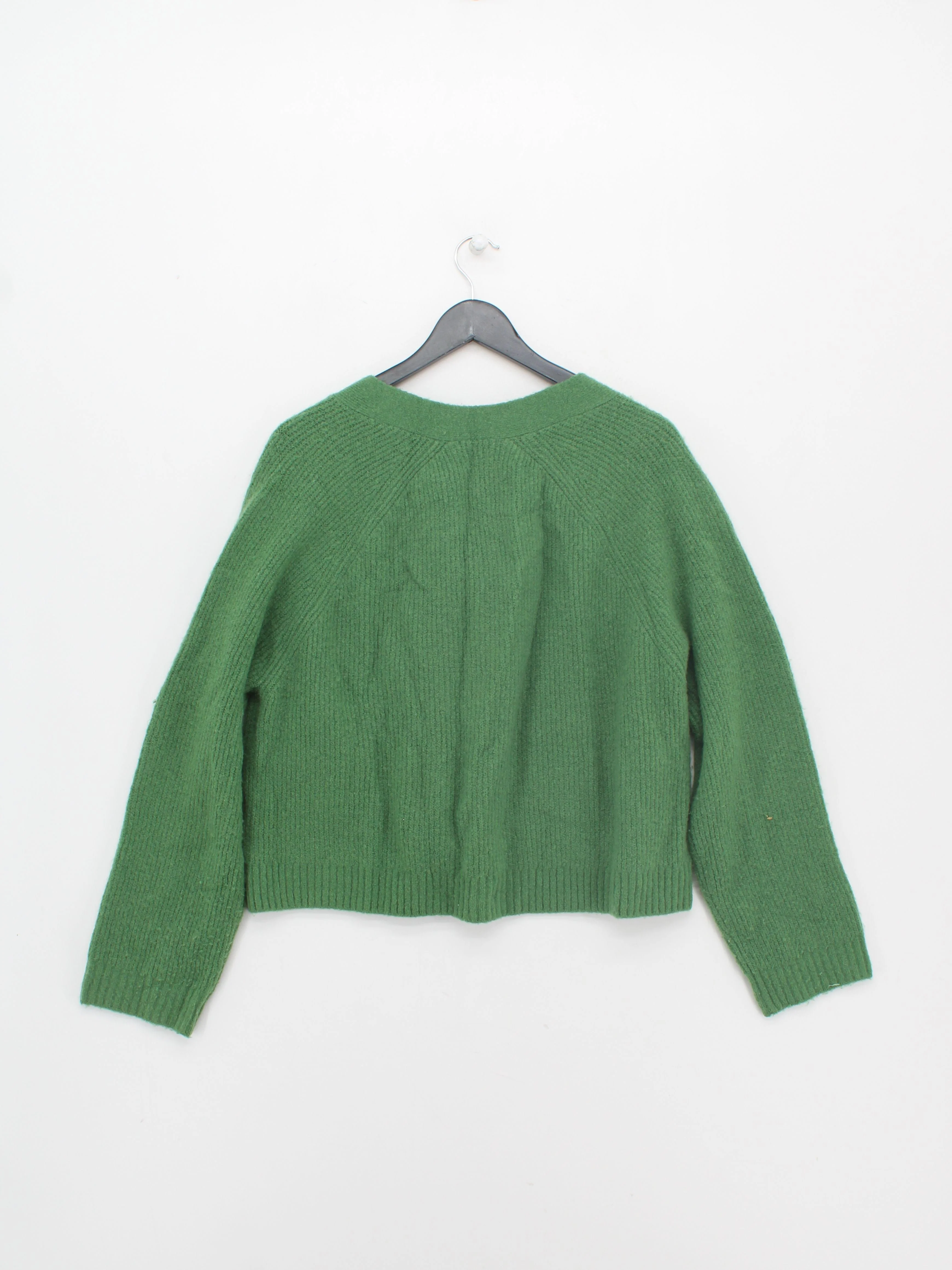 Whistles Women's Cardigan M Green Wool - Image 2