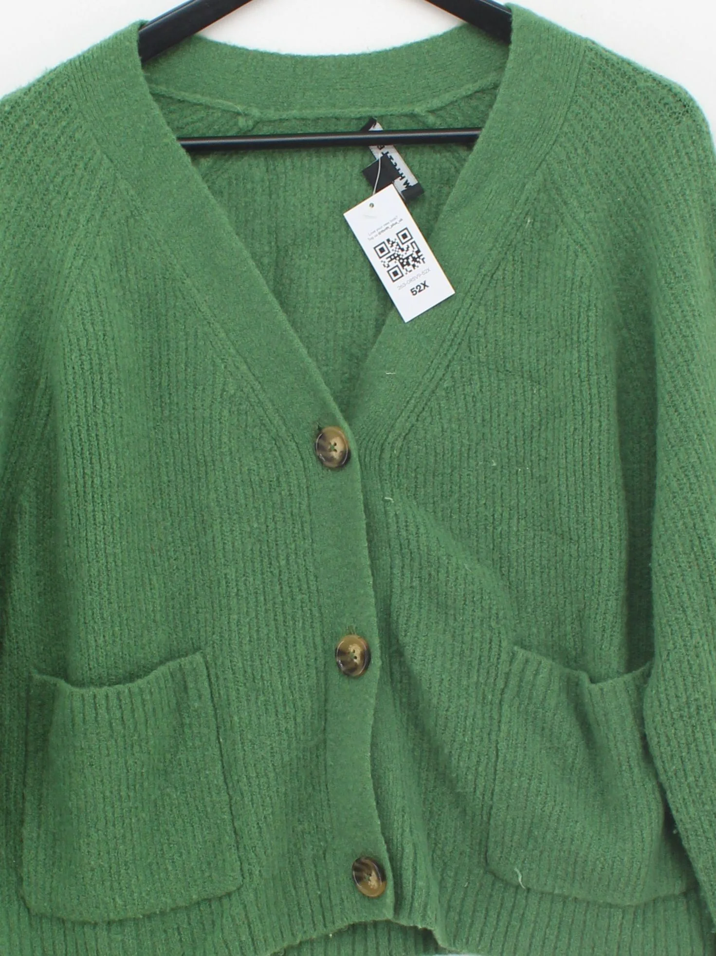 Whistles Women's Cardigan M Green Wool - Image 3