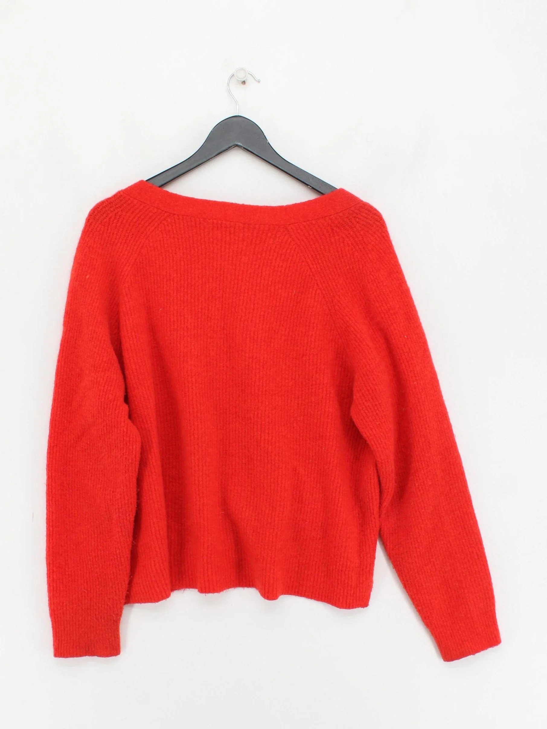 Whistles Women's Cardigan M Red 100% Other V-Neck Cardigan - Image 2